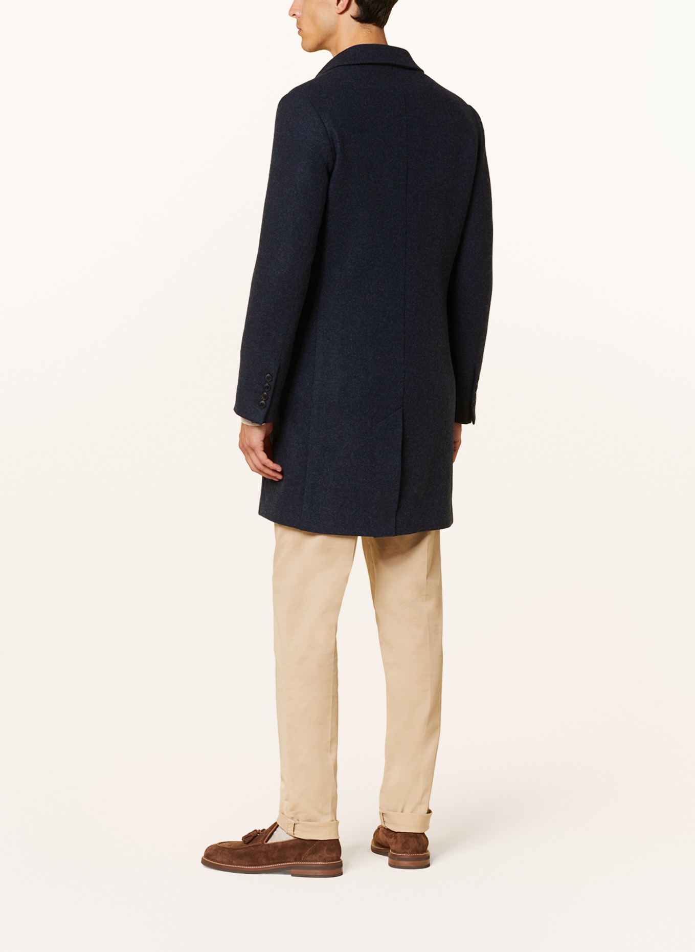 manzoni 24 Wool coat, Color: DARK BLUE (Image 3)