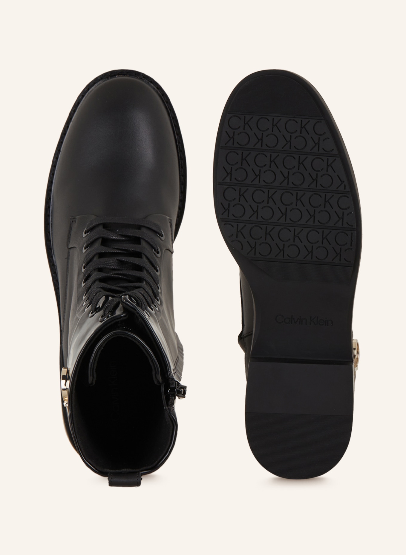 Calvin Klein Šněrovací boty, Barva: ČERNÁ (Obrázek 6)