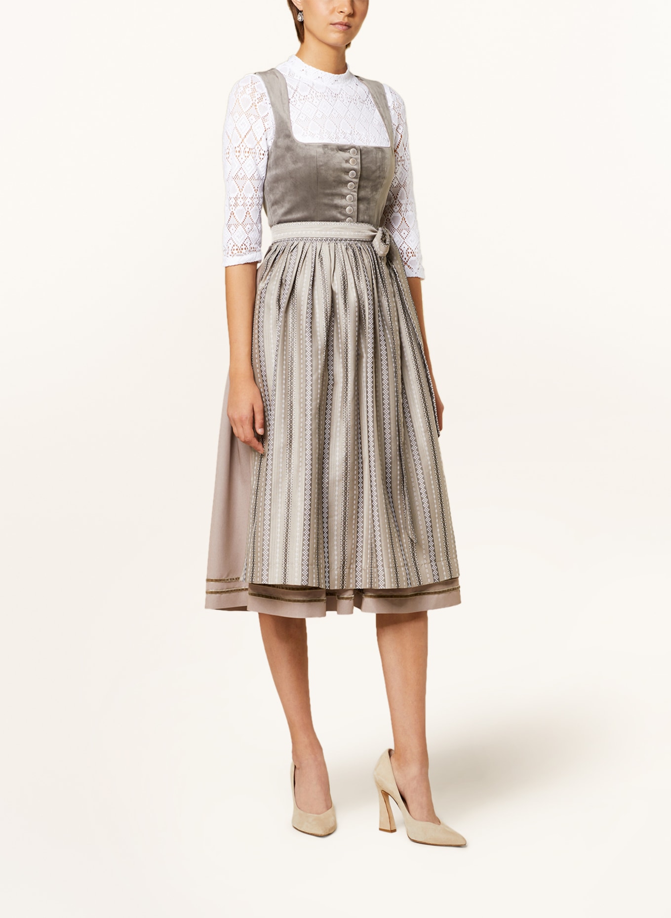 WALDORFF Dirndl blouse made of lace, Color: WHITE (Image 4)
