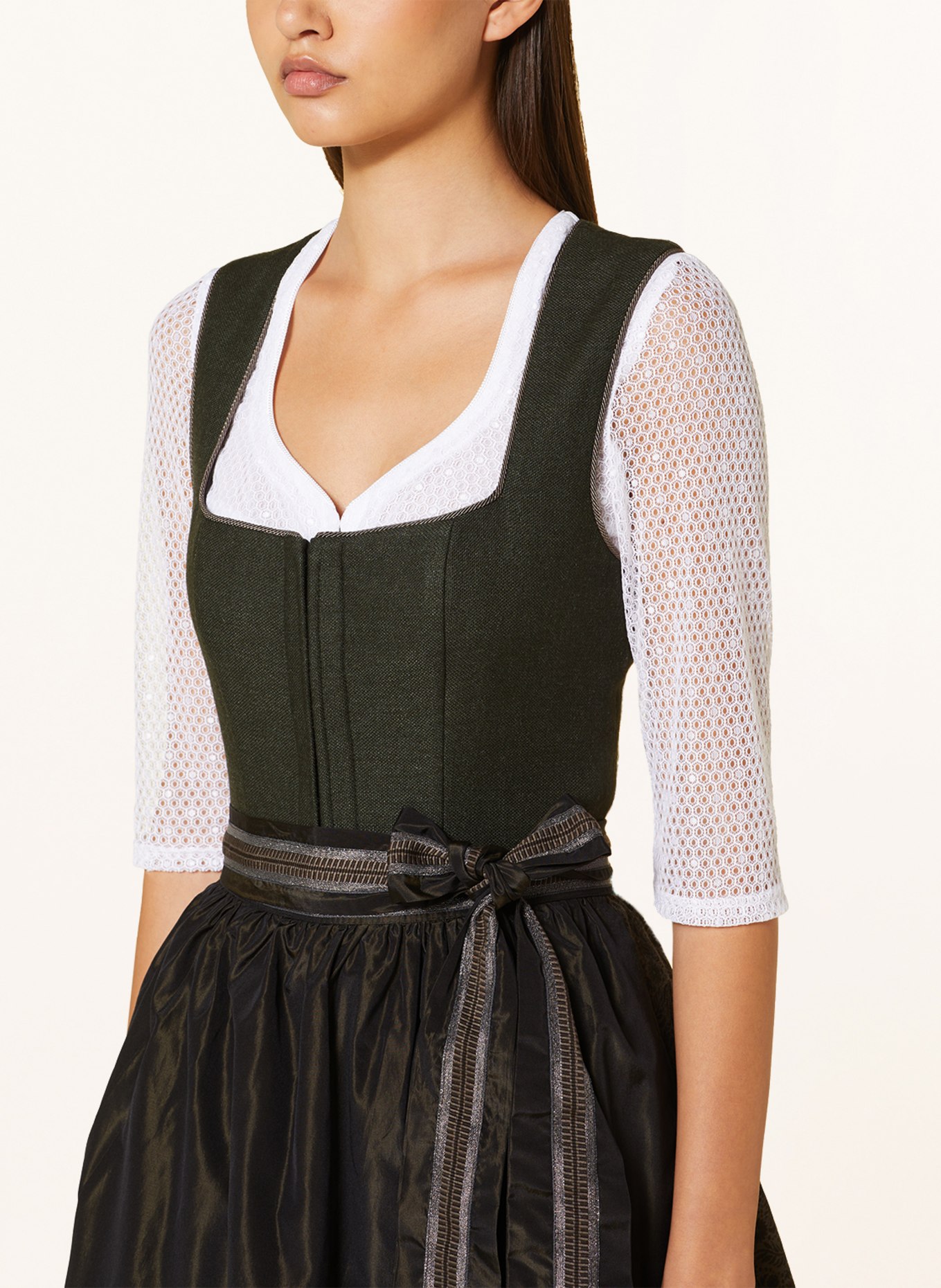 WALDORFF Dirndl with 3/4 sleeve, Color: WHITE (Image 3)