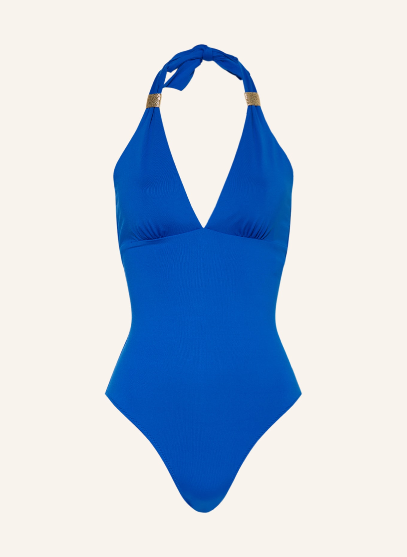 heidi klein Halter neck swimsuit THE BATHS, Color: BLUE (Image 1)