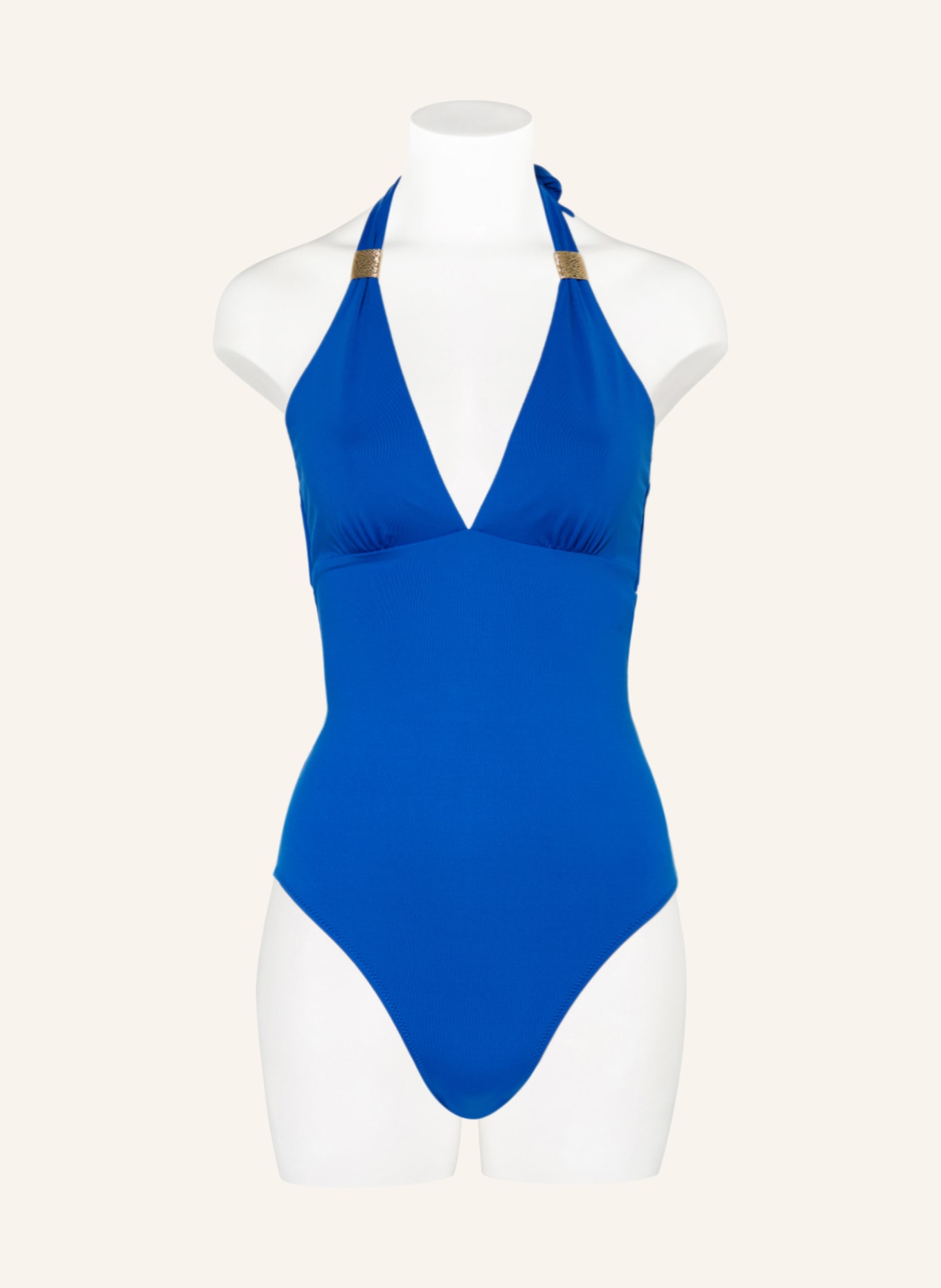 heidi klein Halter neck swimsuit THE BATHS, Color: BLUE (Image 2)