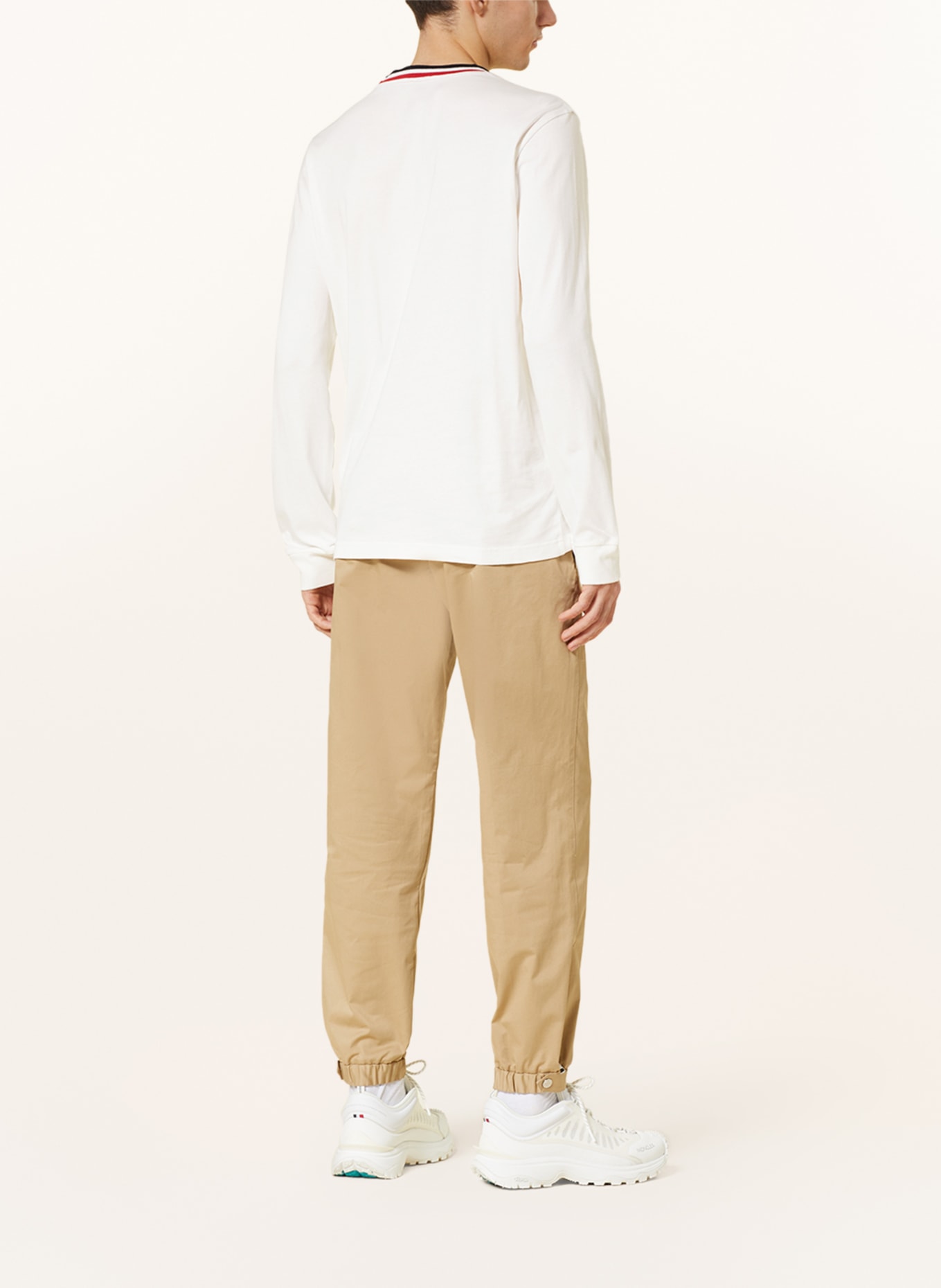 MONCLER Long sleeve shirt, Color: WHITE/ BLUE/ RED (Image 3)