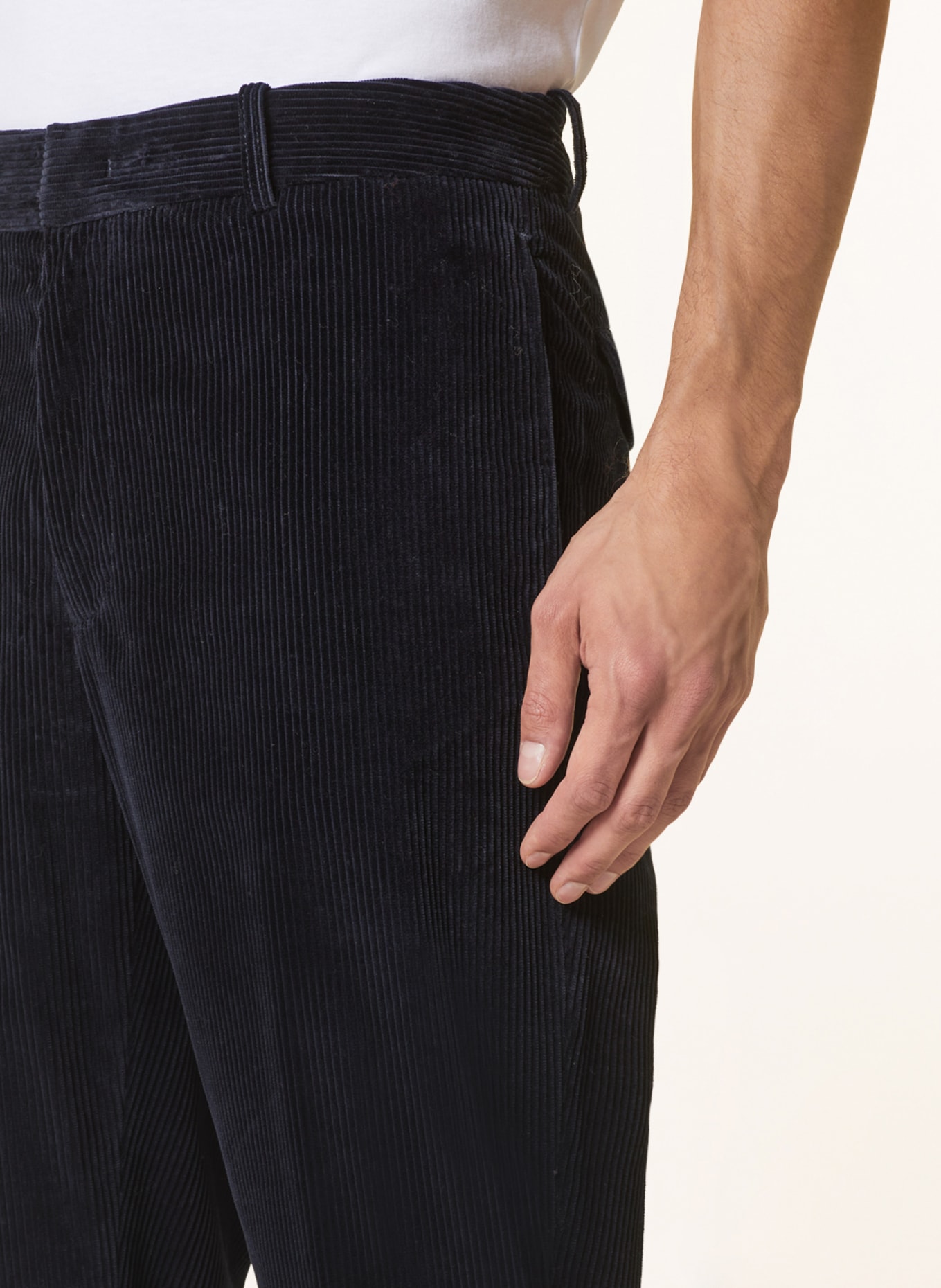MONCLER Spodnie sztruksowe, Kolor: GRANATOWY (Obrazek 5)