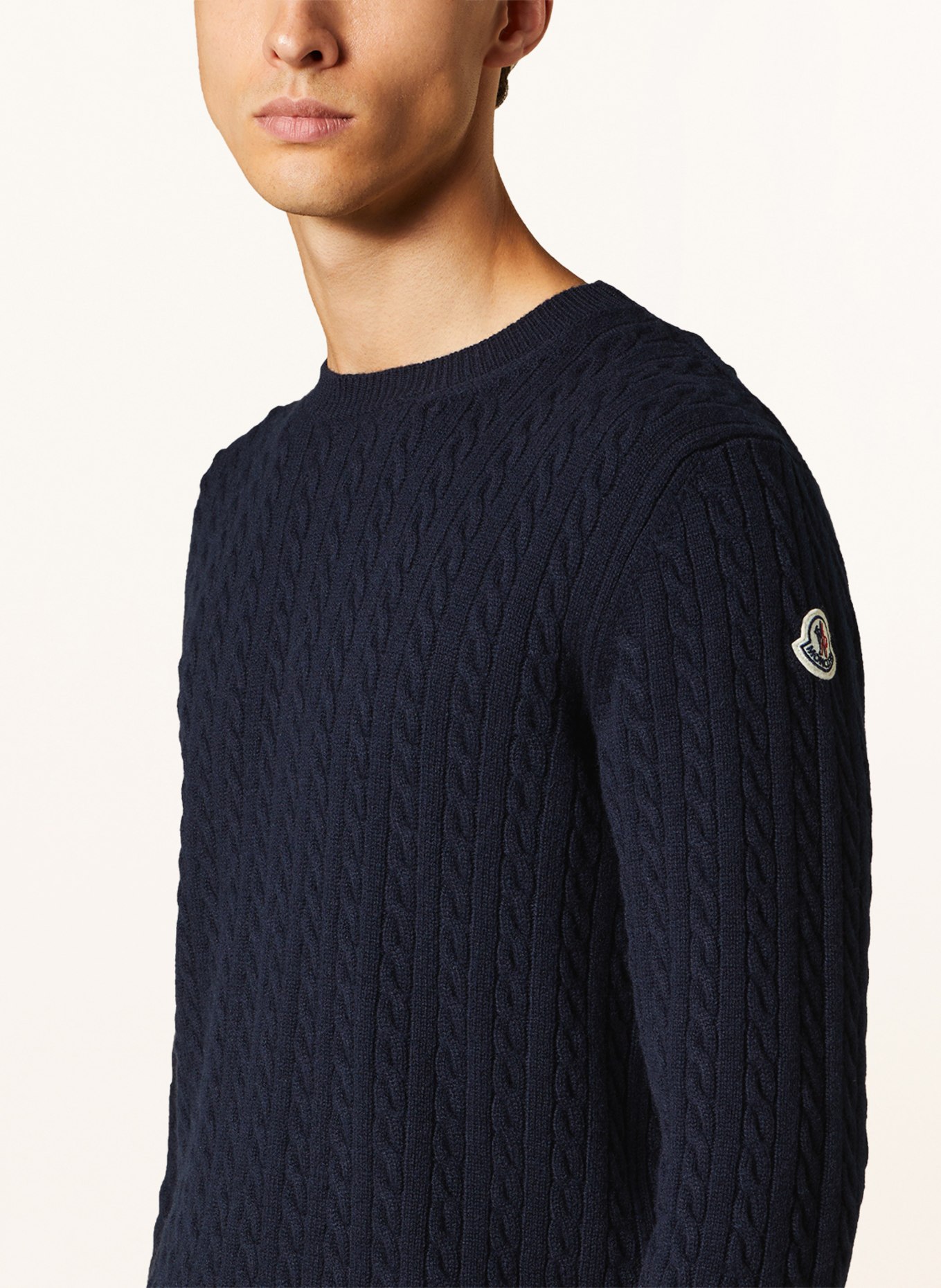 MONCLER Sweater with cashmere, Color: DARK BLUE (Image 4)