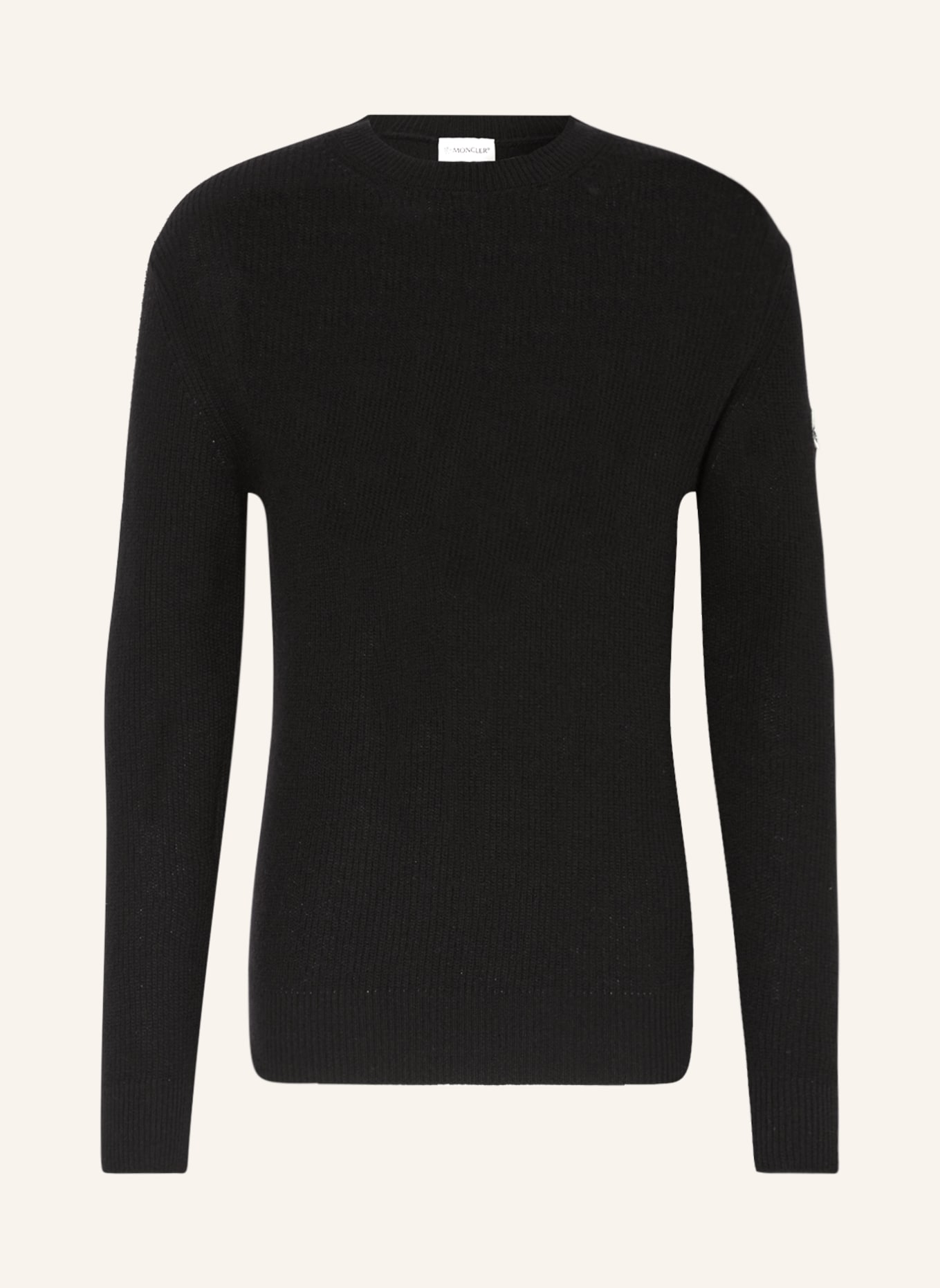 MONCLER Sweater with cashmere, Color: BLACK (Image 1)