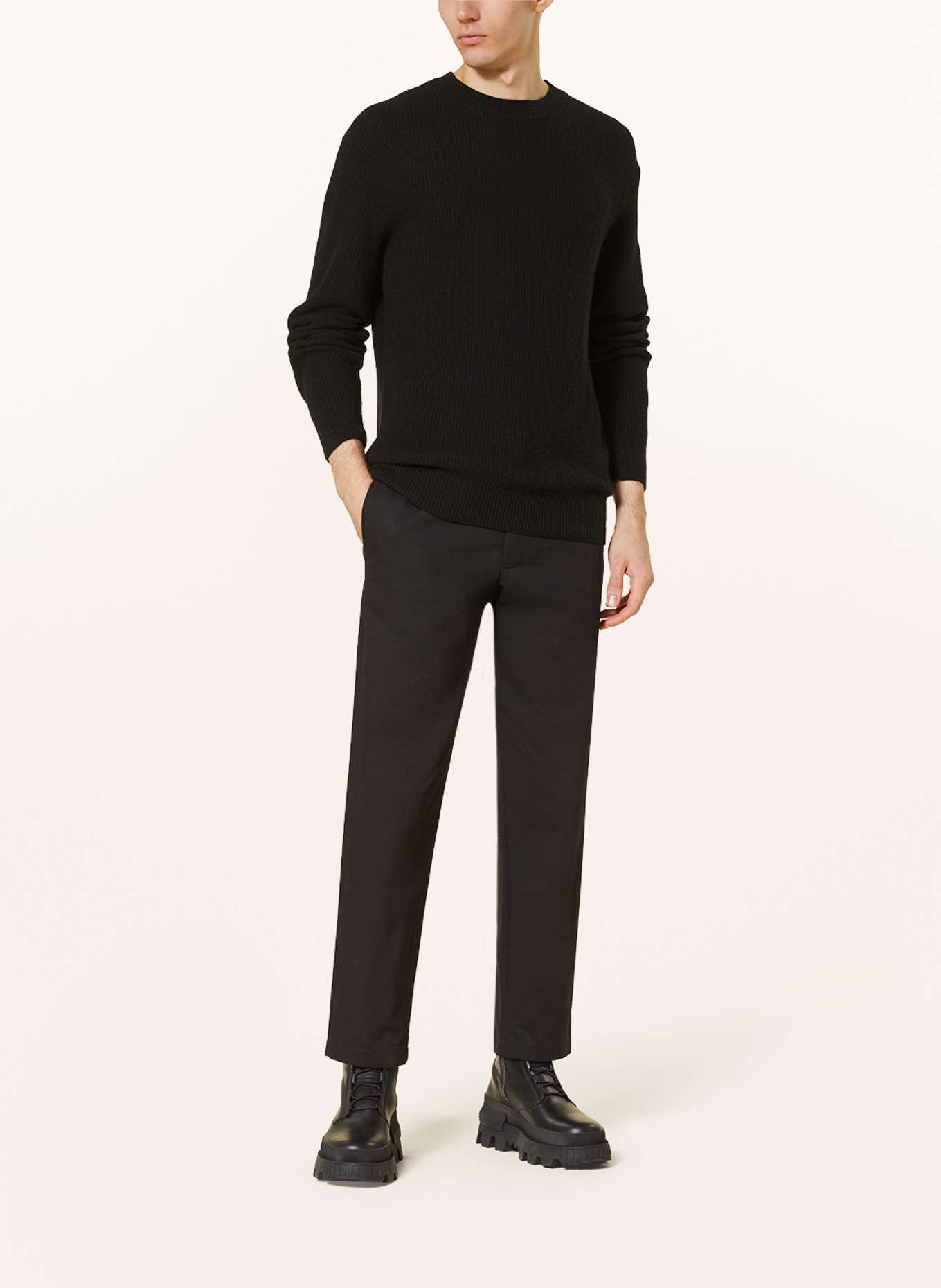 MONCLER Sweater with cashmere, Color: BLACK (Image 2)