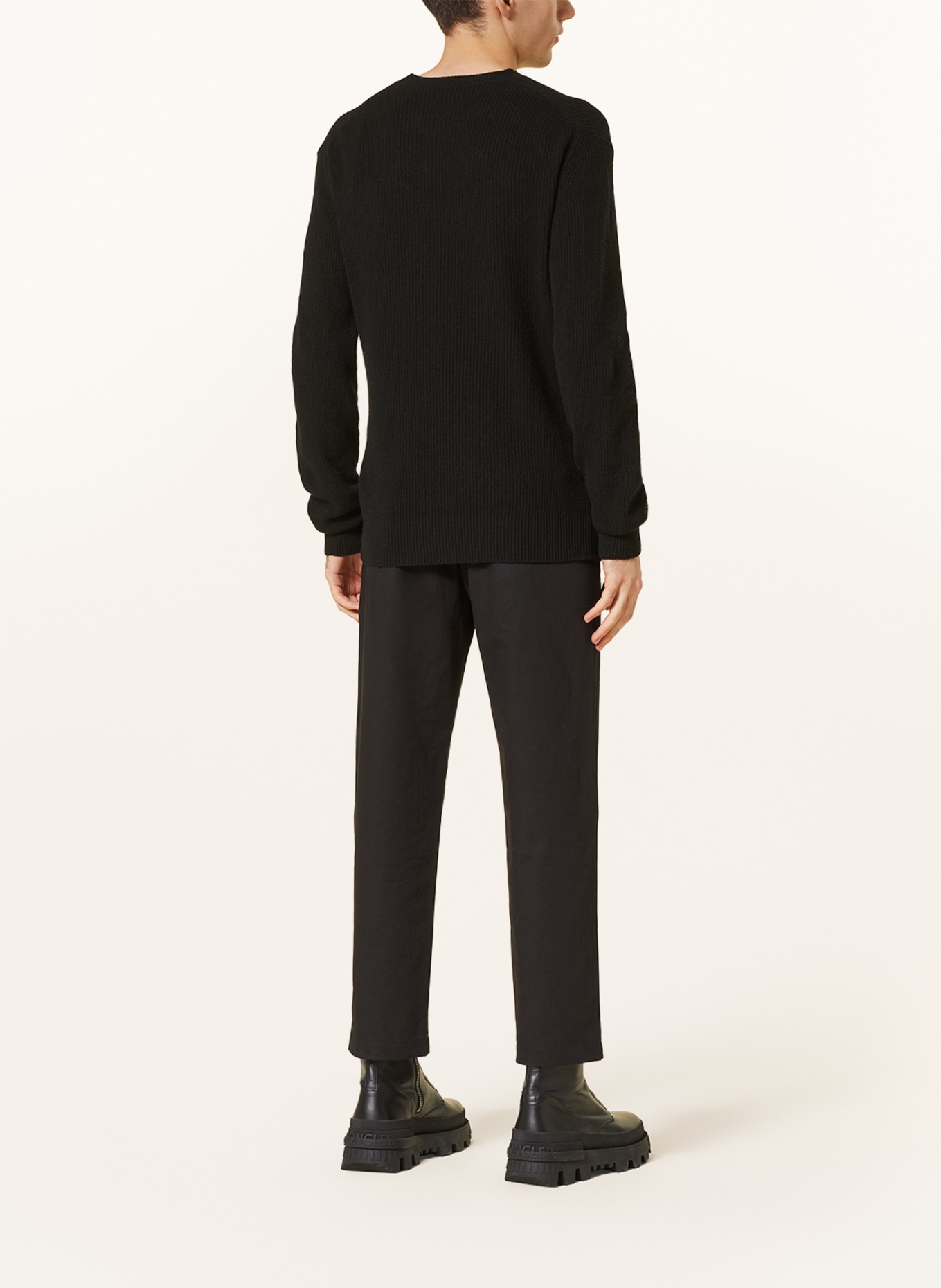 MONCLER Sweater with cashmere, Color: BLACK (Image 3)