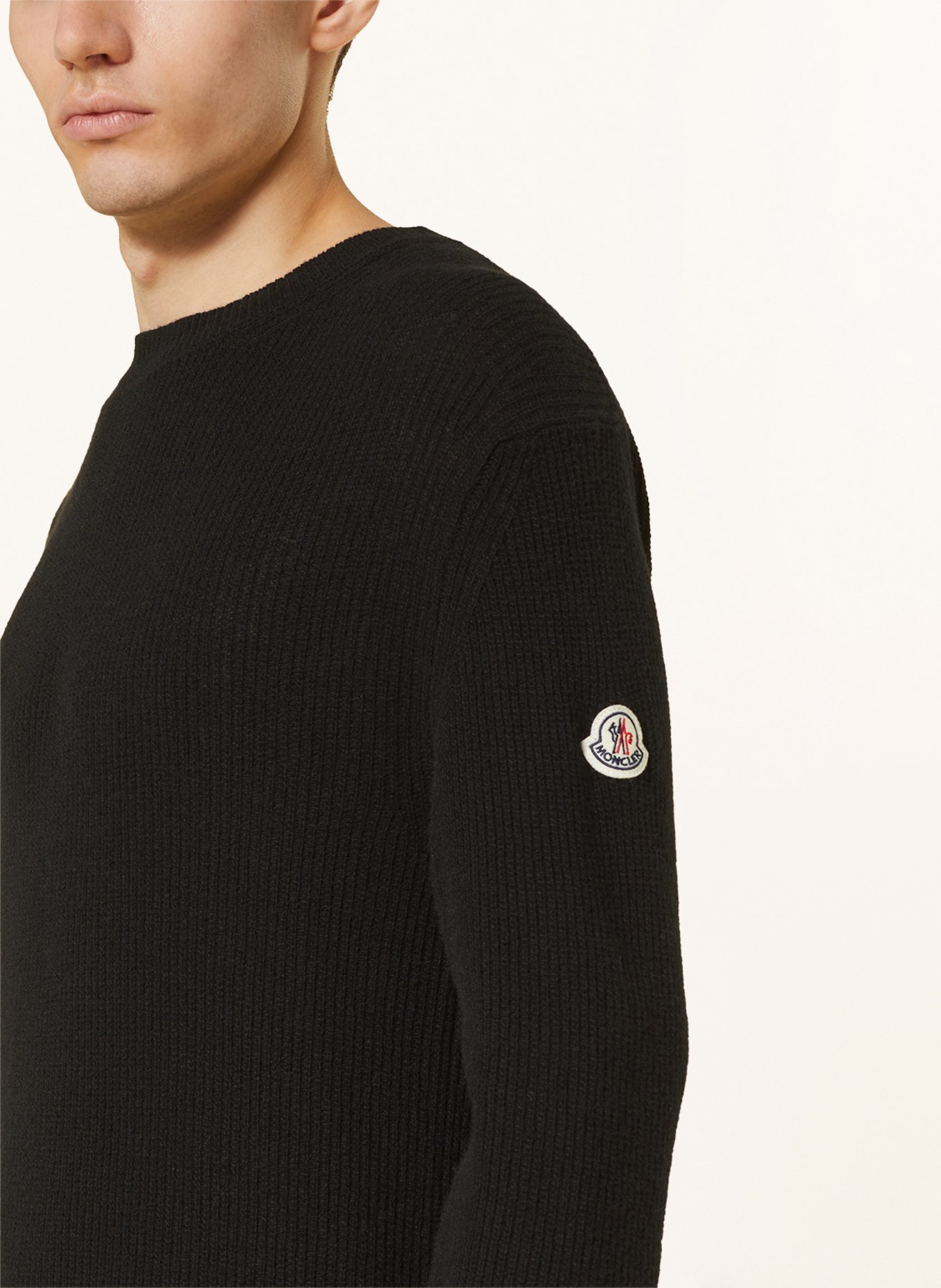 MONCLER Sweater with cashmere, Color: BLACK (Image 4)