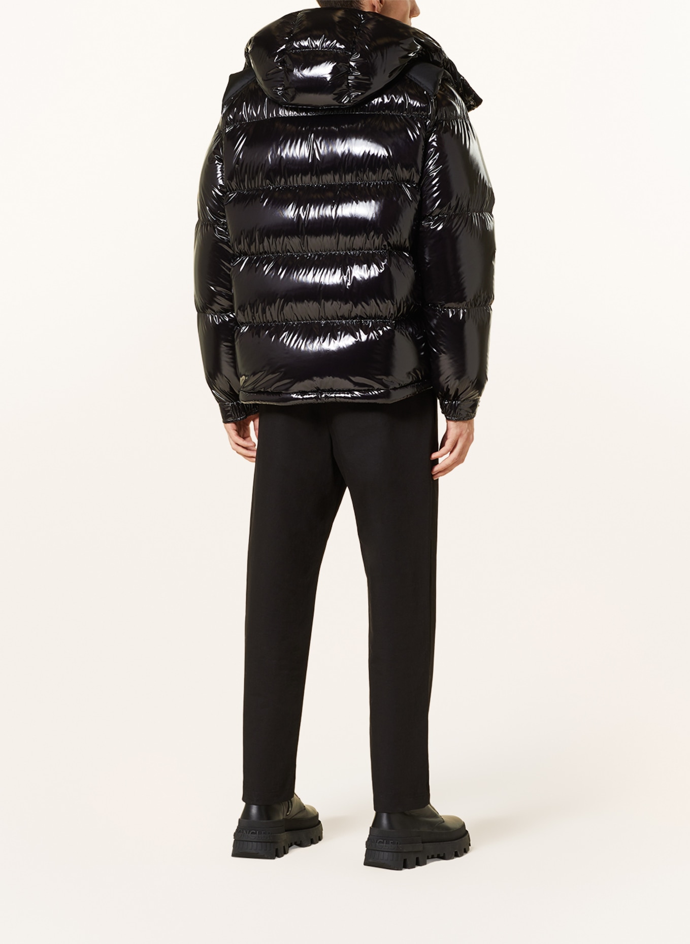 MONCLER Down jacket PRESENT KARAKORUM with detachable hood and sleeves, Color: BLACK (Image 4)
