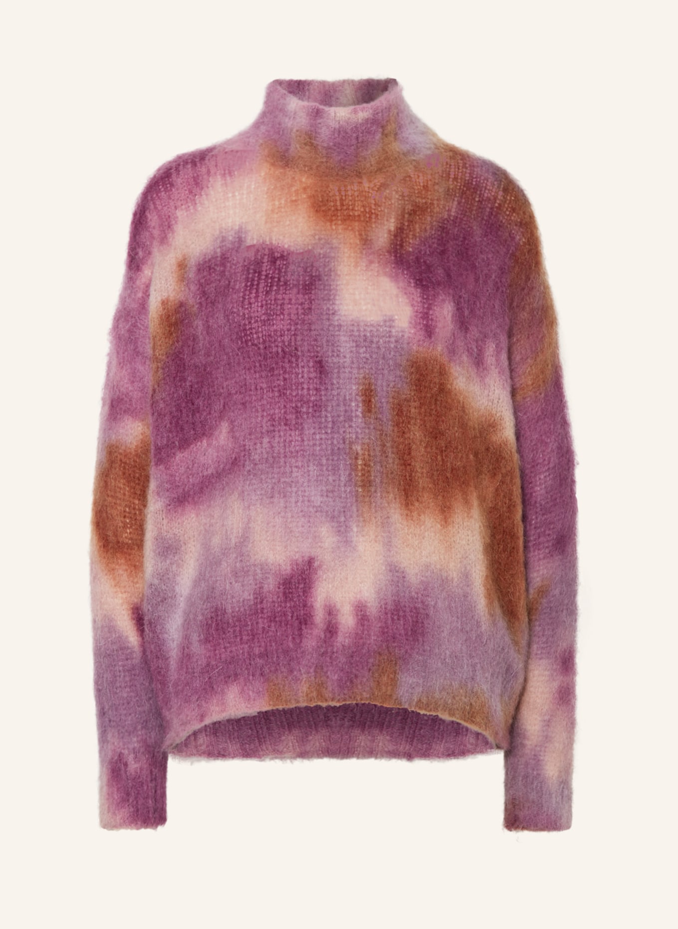 CATNOIR Sweater with mohair, Color: COGNAC/ LIGHT PURPLE/ PURPLE (Image 1)