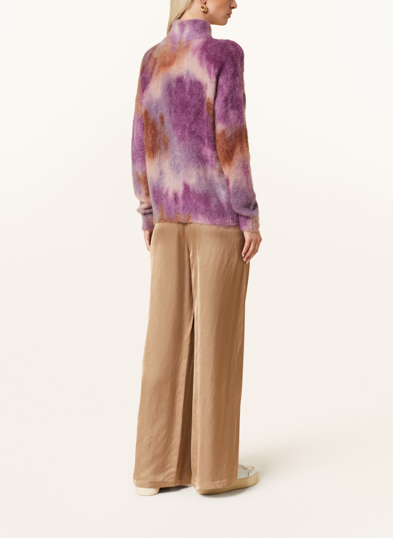 CATNOIR Pullover mit Mohair, Farbe: COGNAC/ HELLLILA/ LILA (Bild 3)