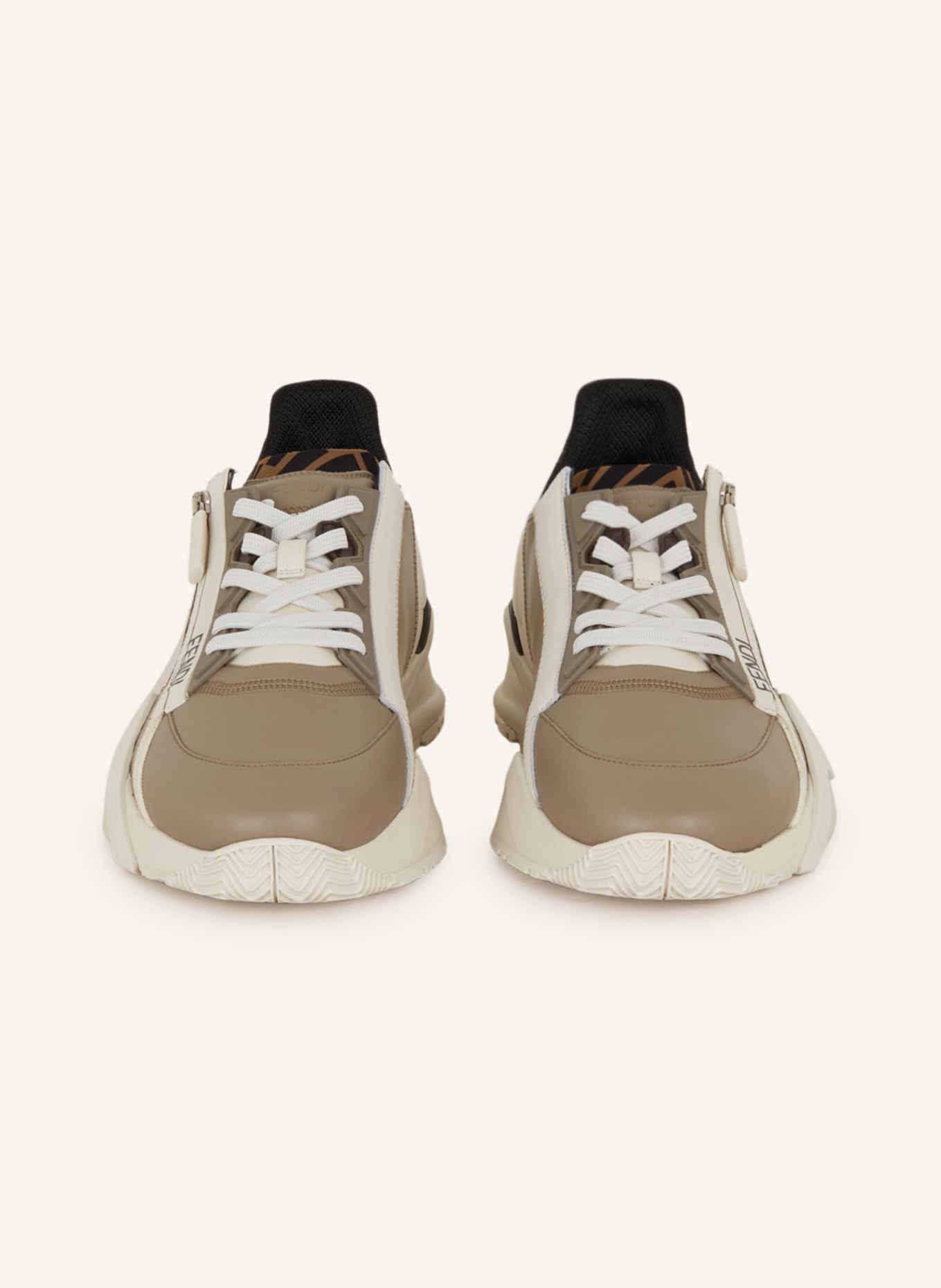 FENDI Sneakers FLOW, Color: GRAY/ WHITE (Image 3)