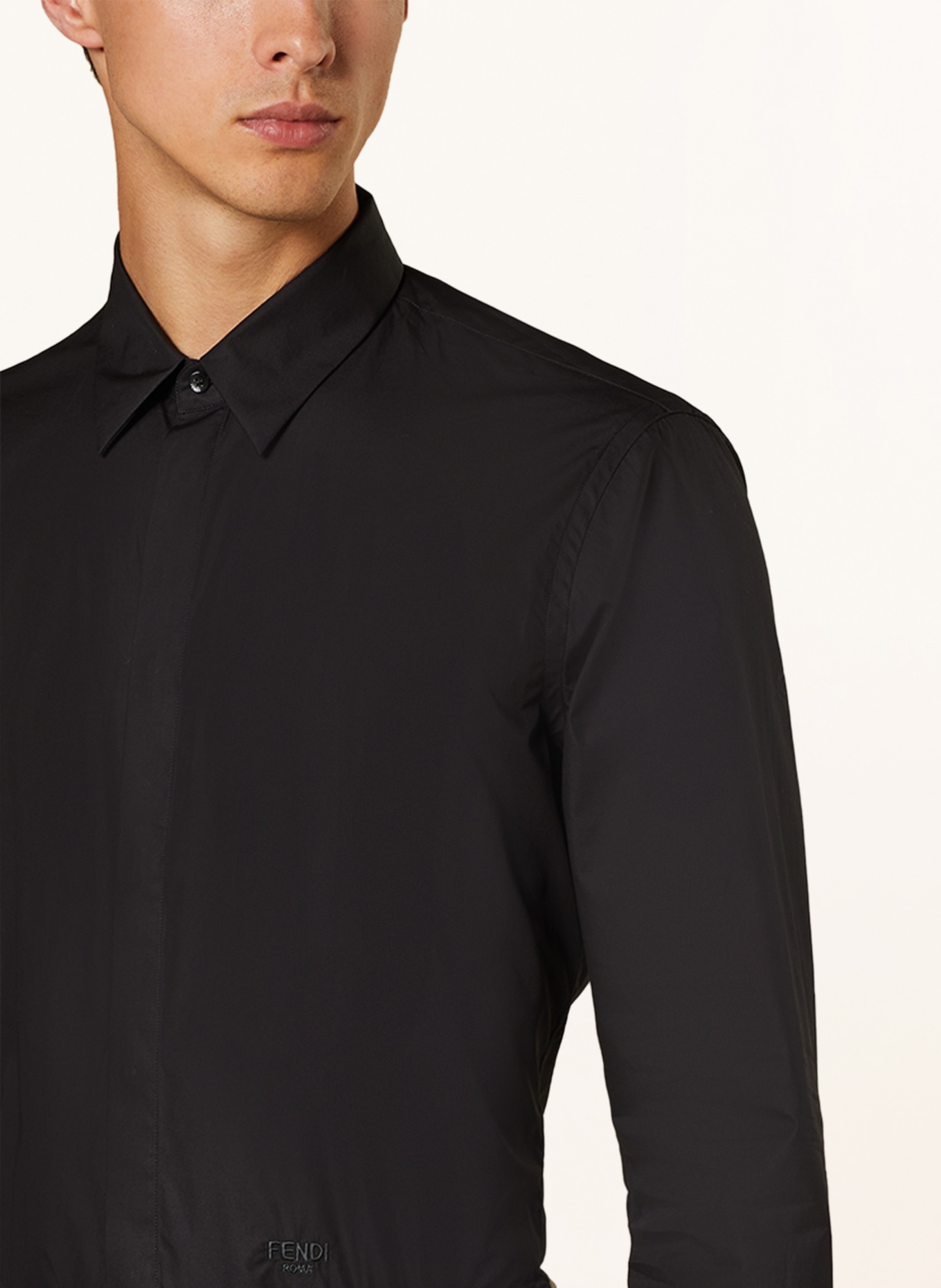 FENDI Shirt slim fit, Color: BLACK (Image 4)