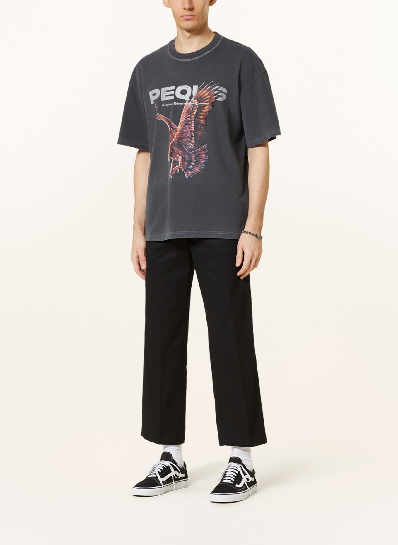 PEQUS T-shirt, Color: GRAY/ LIGHT GRAY/ BLACK (Image 2)