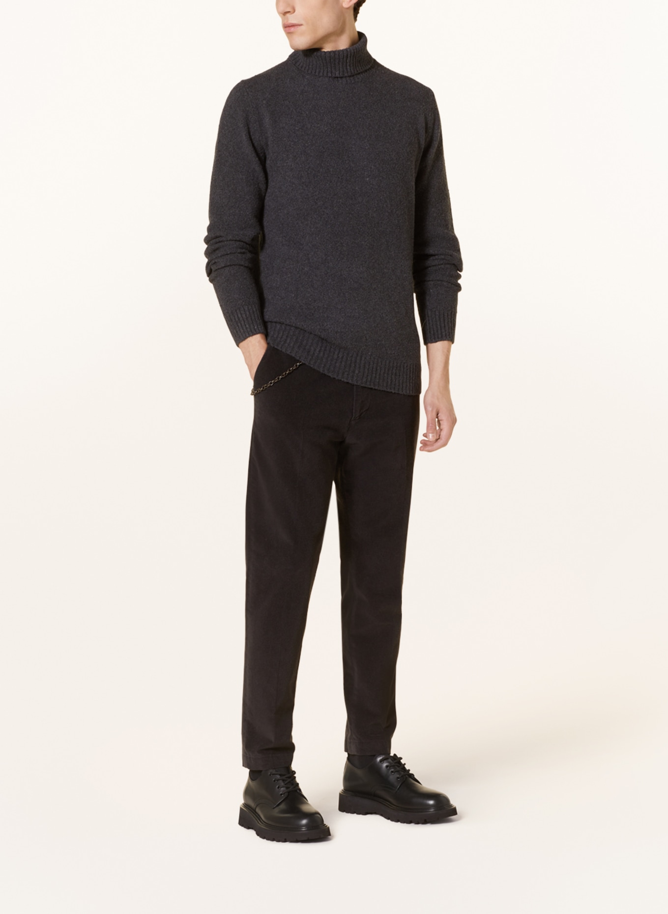 CINQUE Rollkragenpullover CIZINO: DUNKELGRAU