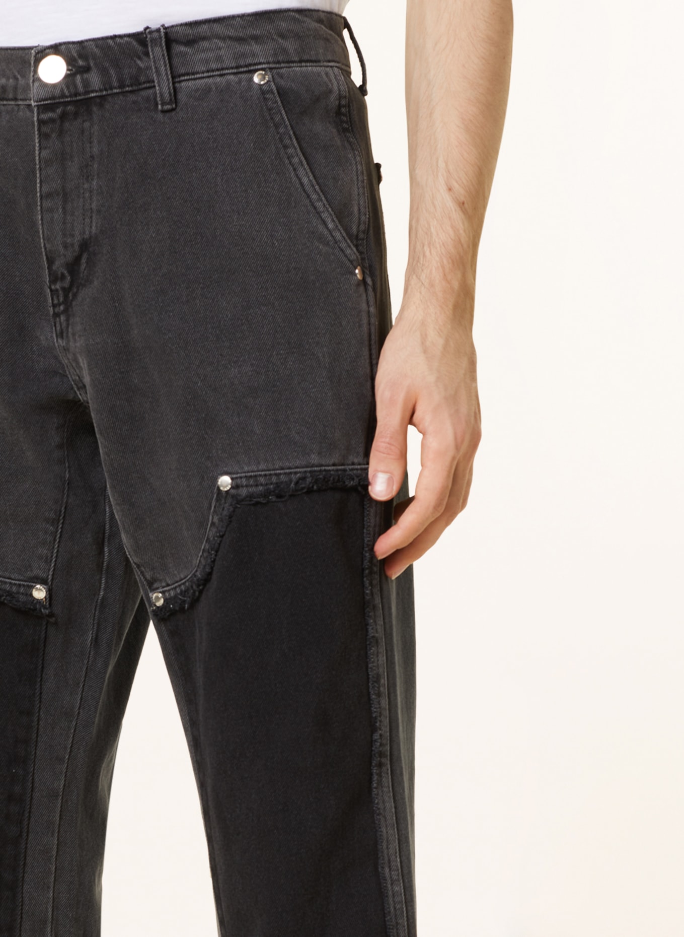 EIGHTYFIVE Jeans Flared Fit, Farbe: LIGHT GREY (Bild 5)
