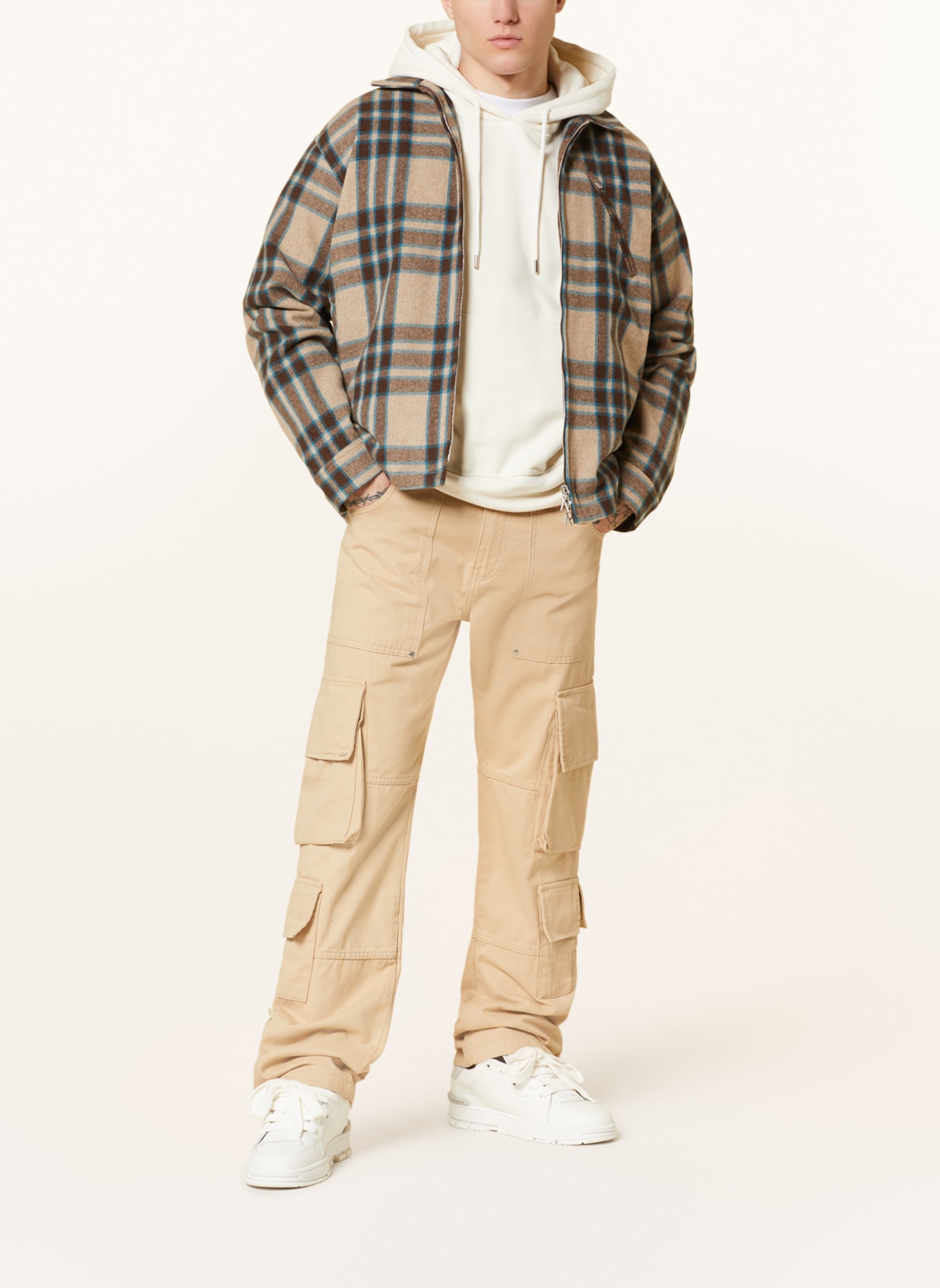 EIGHTYFIVE Cargo pants straight fit, Color: BEIGE (Image 2)