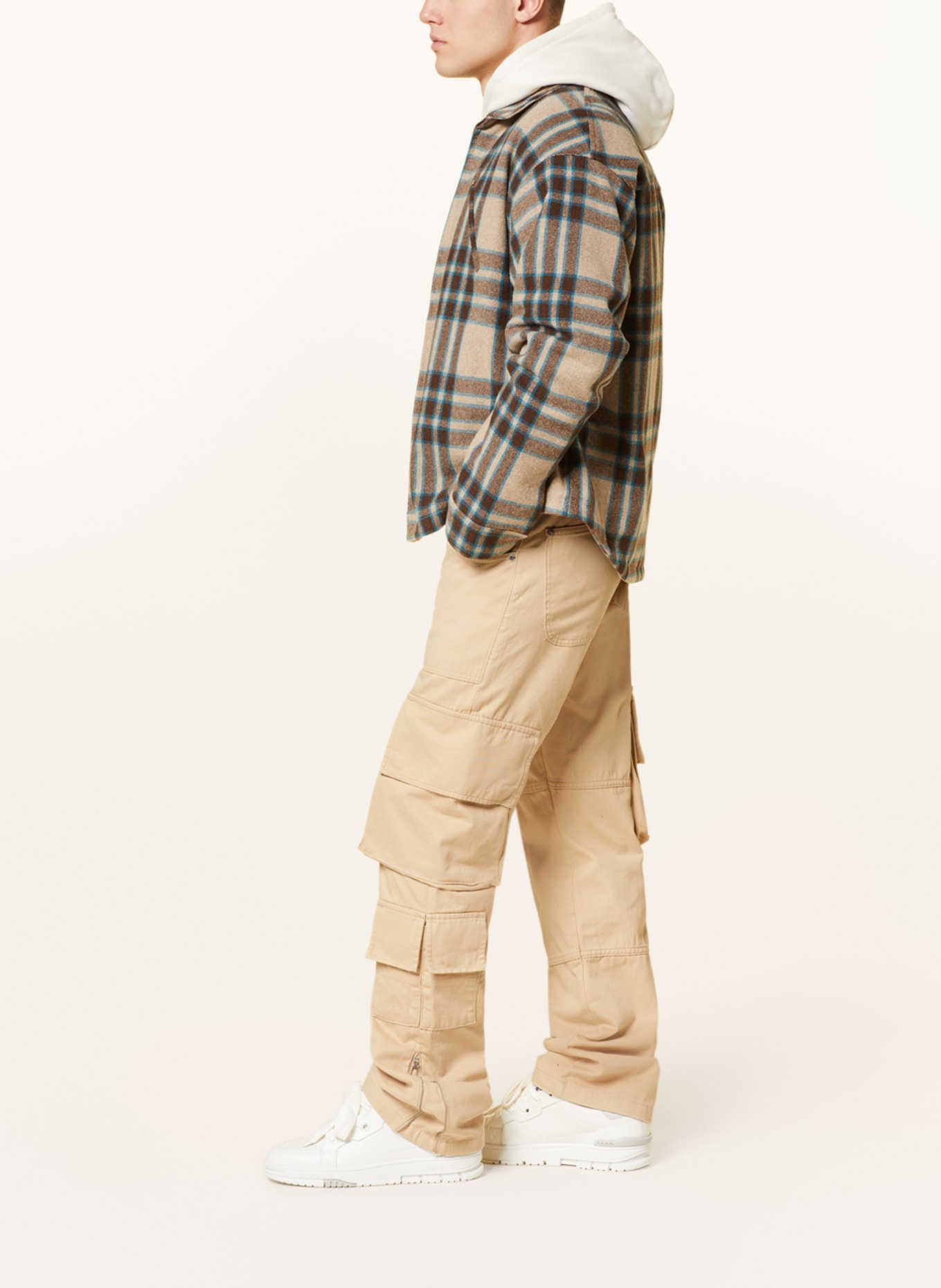 EIGHTYFIVE Cargo pants straight fit, Color: BEIGE (Image 4)