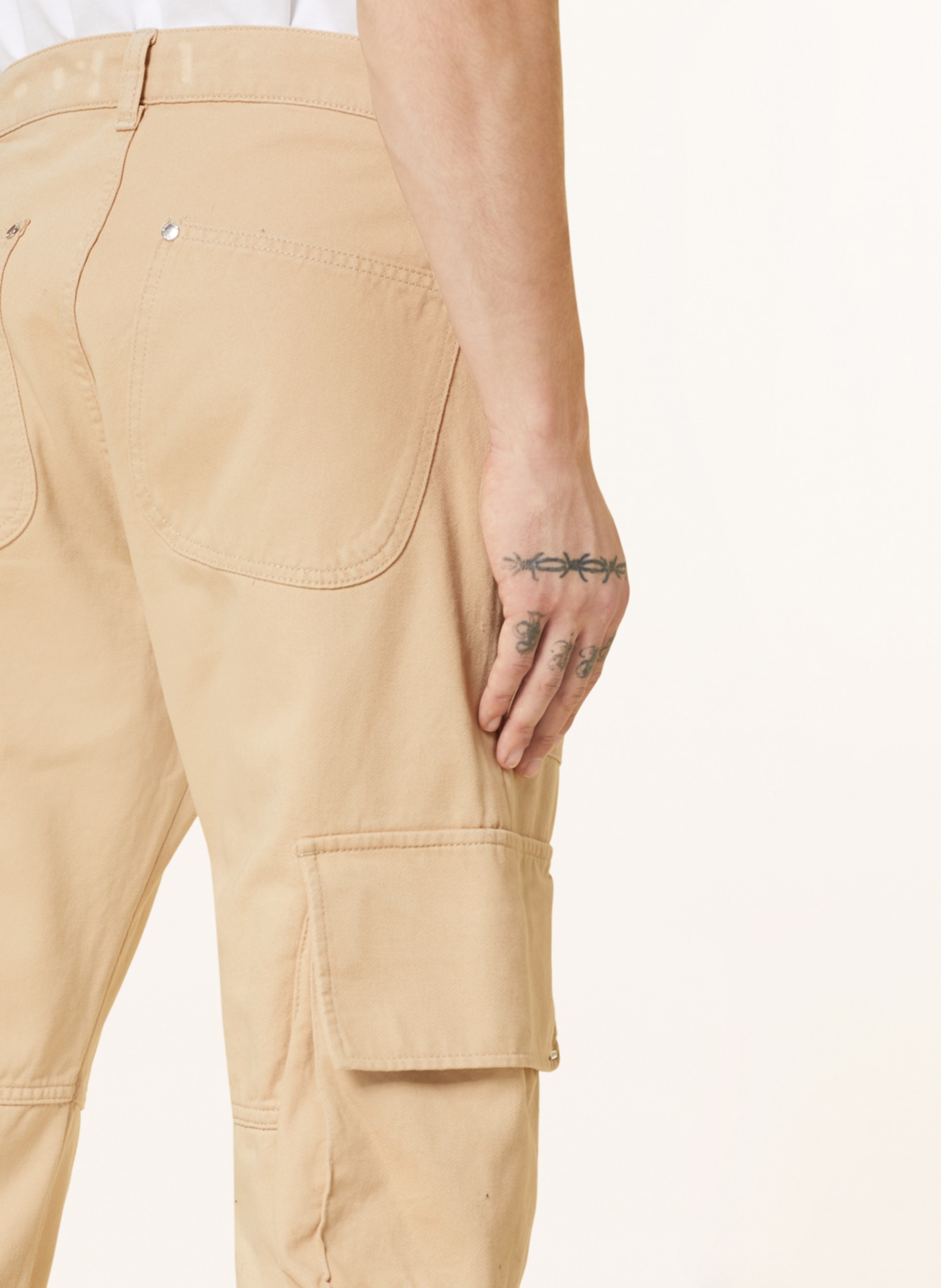 EIGHTYFIVE Cargo pants straight fit, Color: BEIGE (Image 6)
