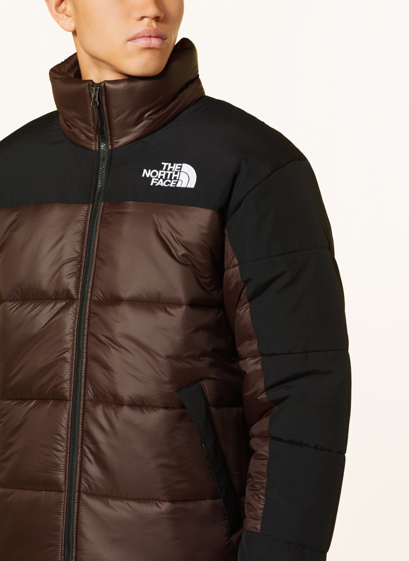 THE NORTH FACE Quilted jacket HIMALAYAN, Color: DARK BROWN/ BLACK (Image 4)