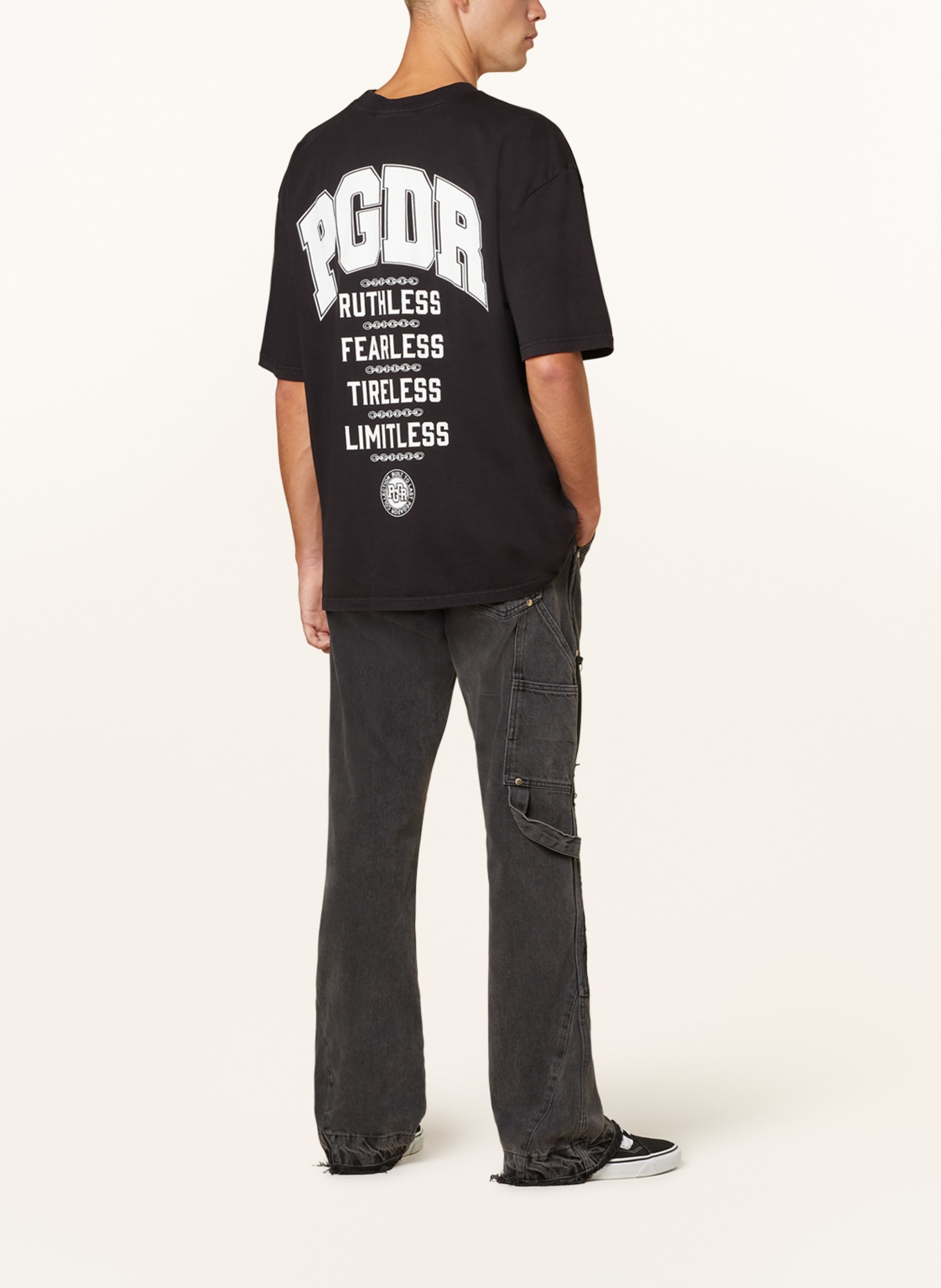 PEGADOR T-shirt ORSETT, Color: BLACK/ WHITE (Image 2)