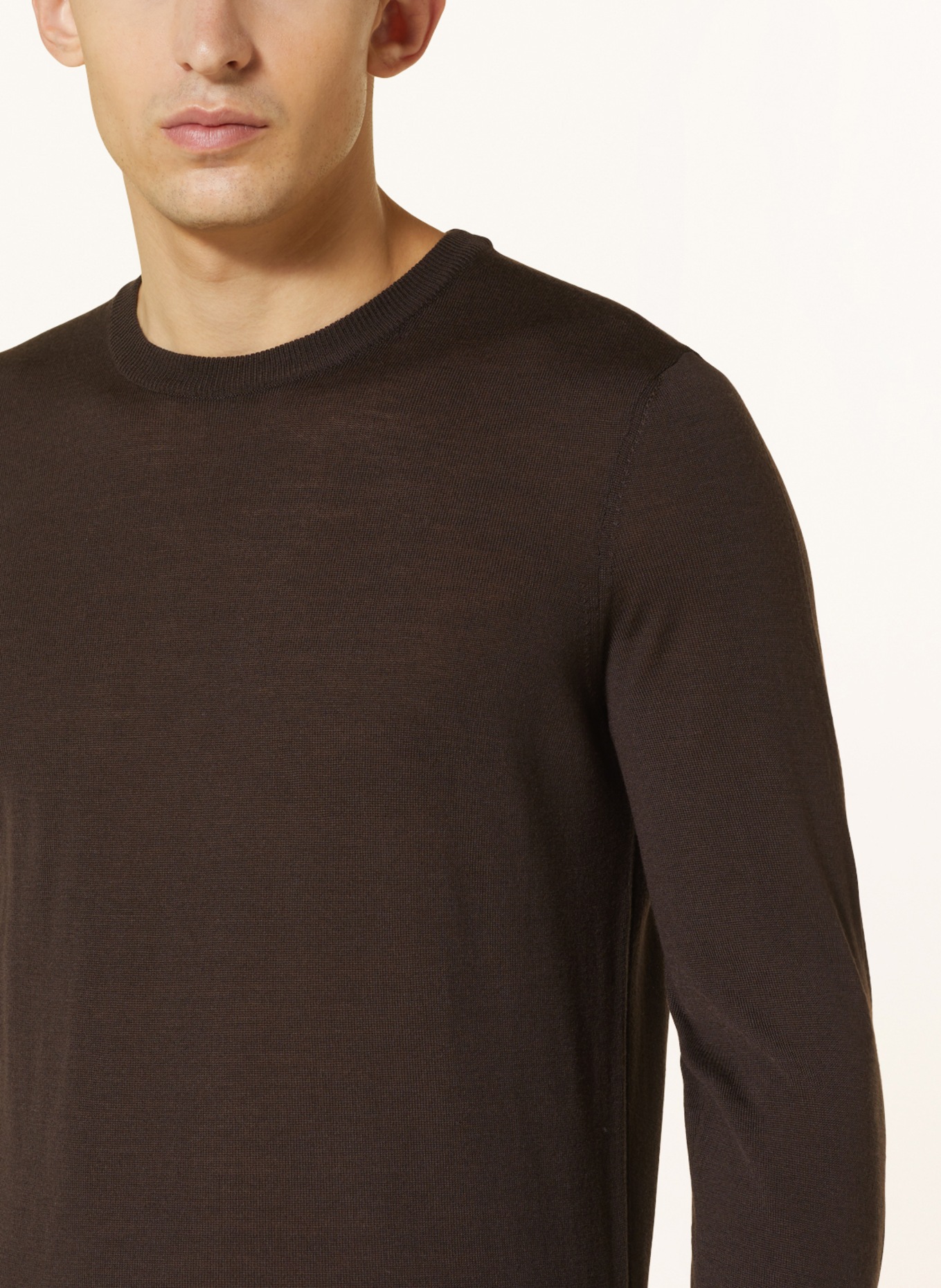 STRELLSON Sweater MAREK, Color: DARK BROWN (Image 4)