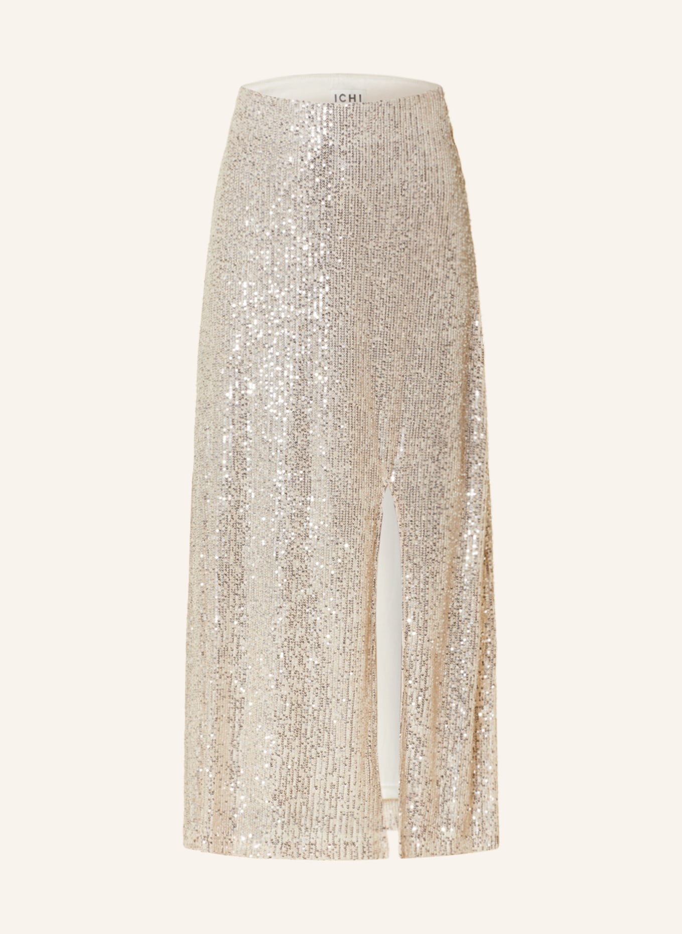 ICHI Skirt IHFAUCI with sequins, Color: CREAM (Image 1)