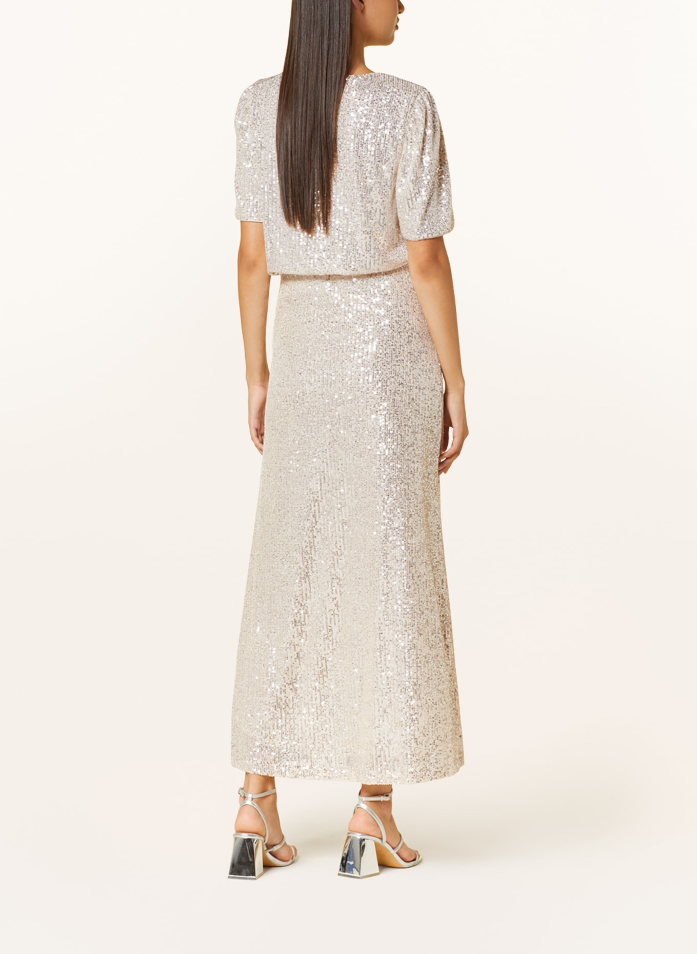 ICHI Skirt IHFAUCI with sequins, Color: CREAM (Image 3)