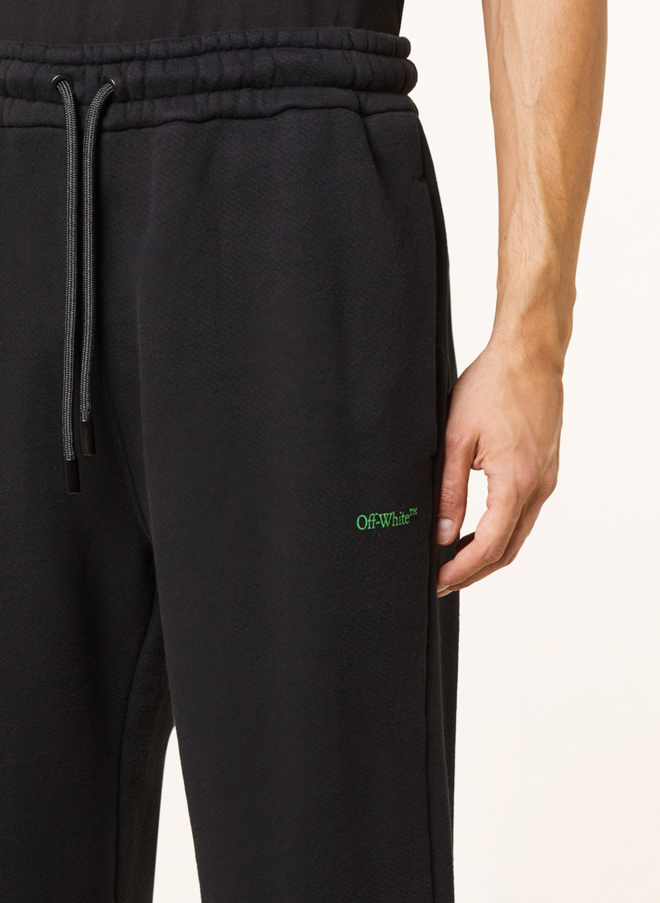 Off-White Sweatpants MOON TAB, Color: BLACK (Image 5)