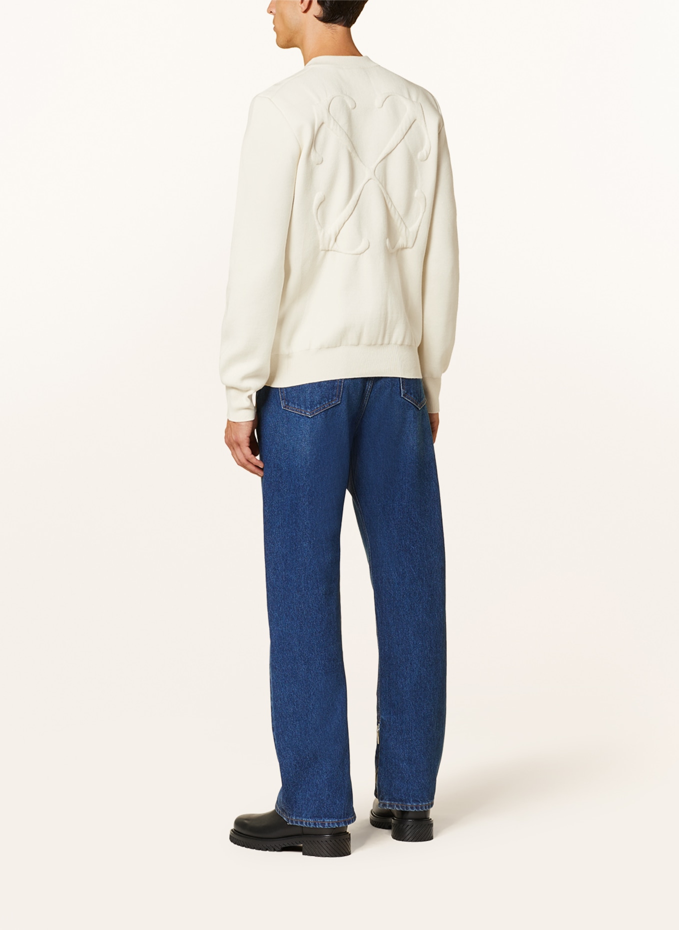 Off-White Sweater, Color: LIGHT YELLOW (Image 3)