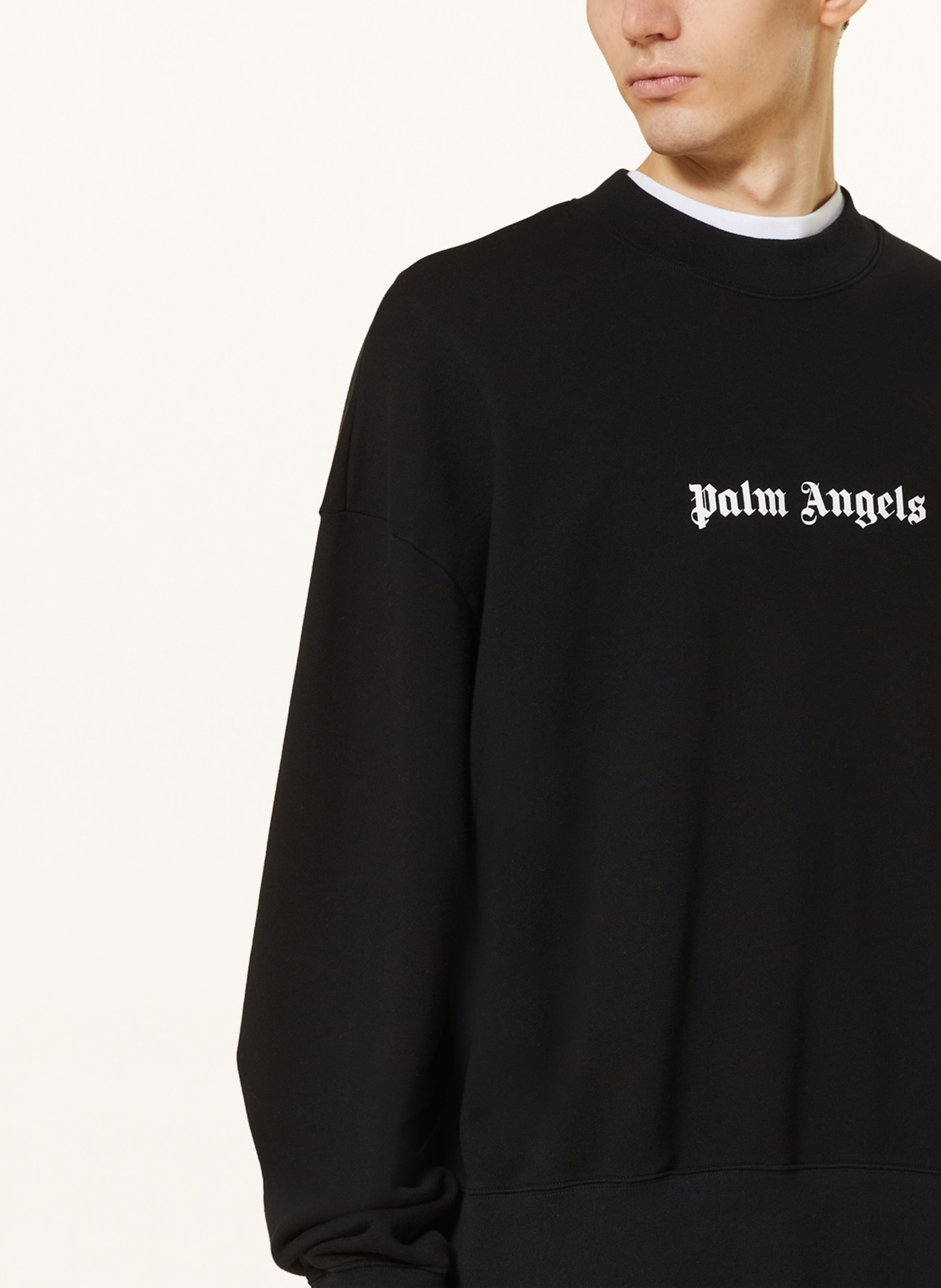 Palm Angels Sweatshirt, Color: BLACK/ WHITE (Image 4)