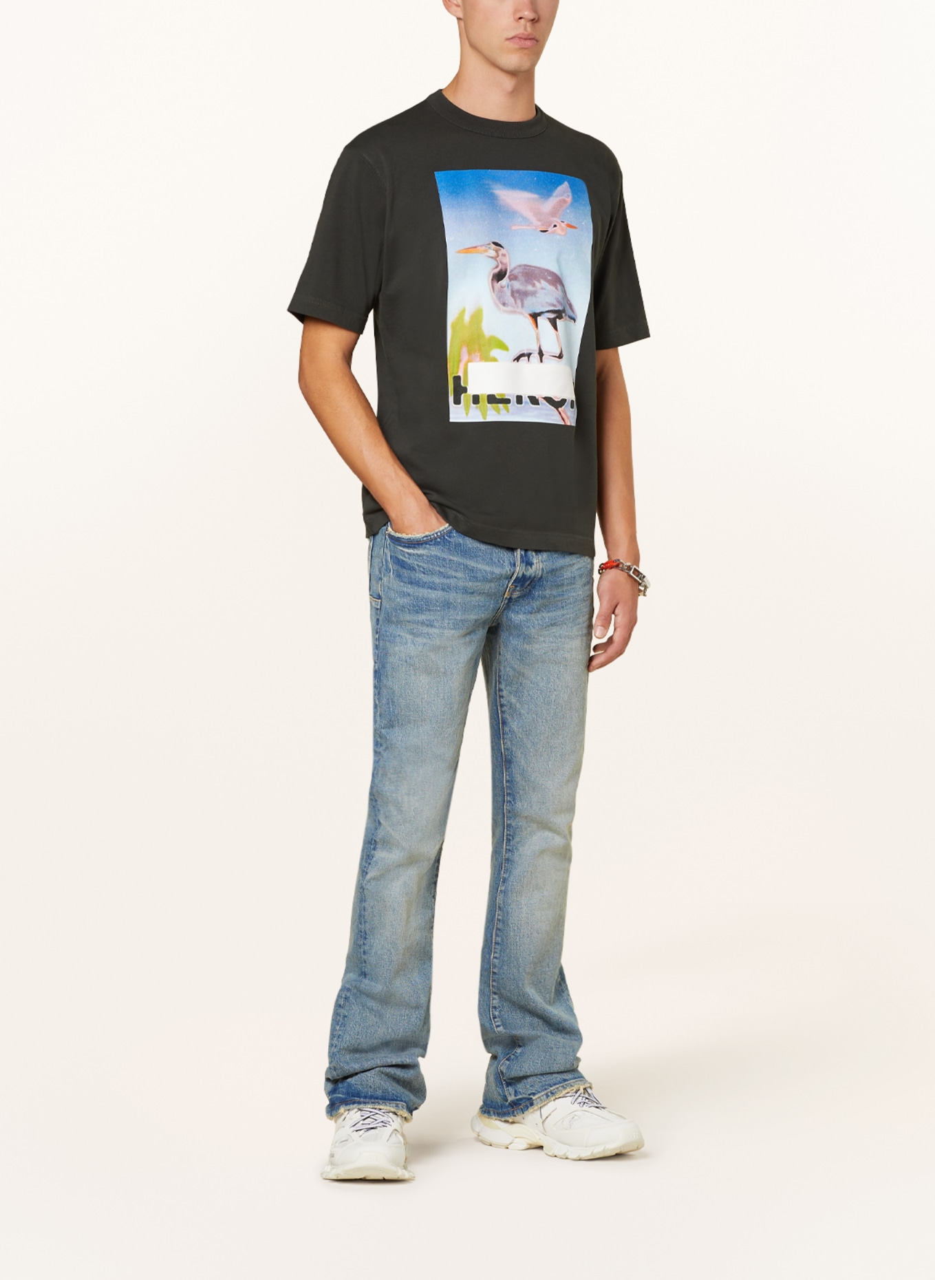 HERON PRESTON T-Shirt, Farbe: SCHWARZ/ BLAU/ ROSA (Bild 2)