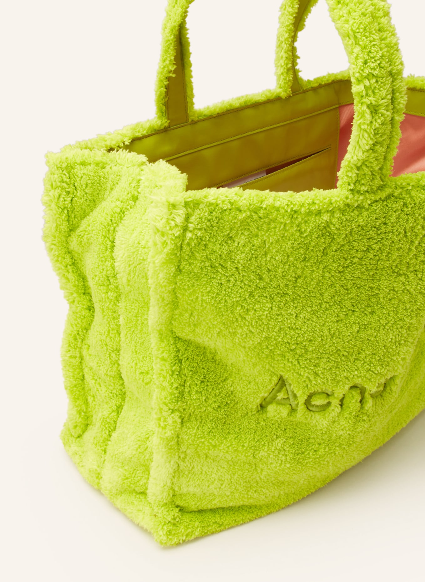 Acne Studios Shopper, Color: NEON GREEN (Image 3)