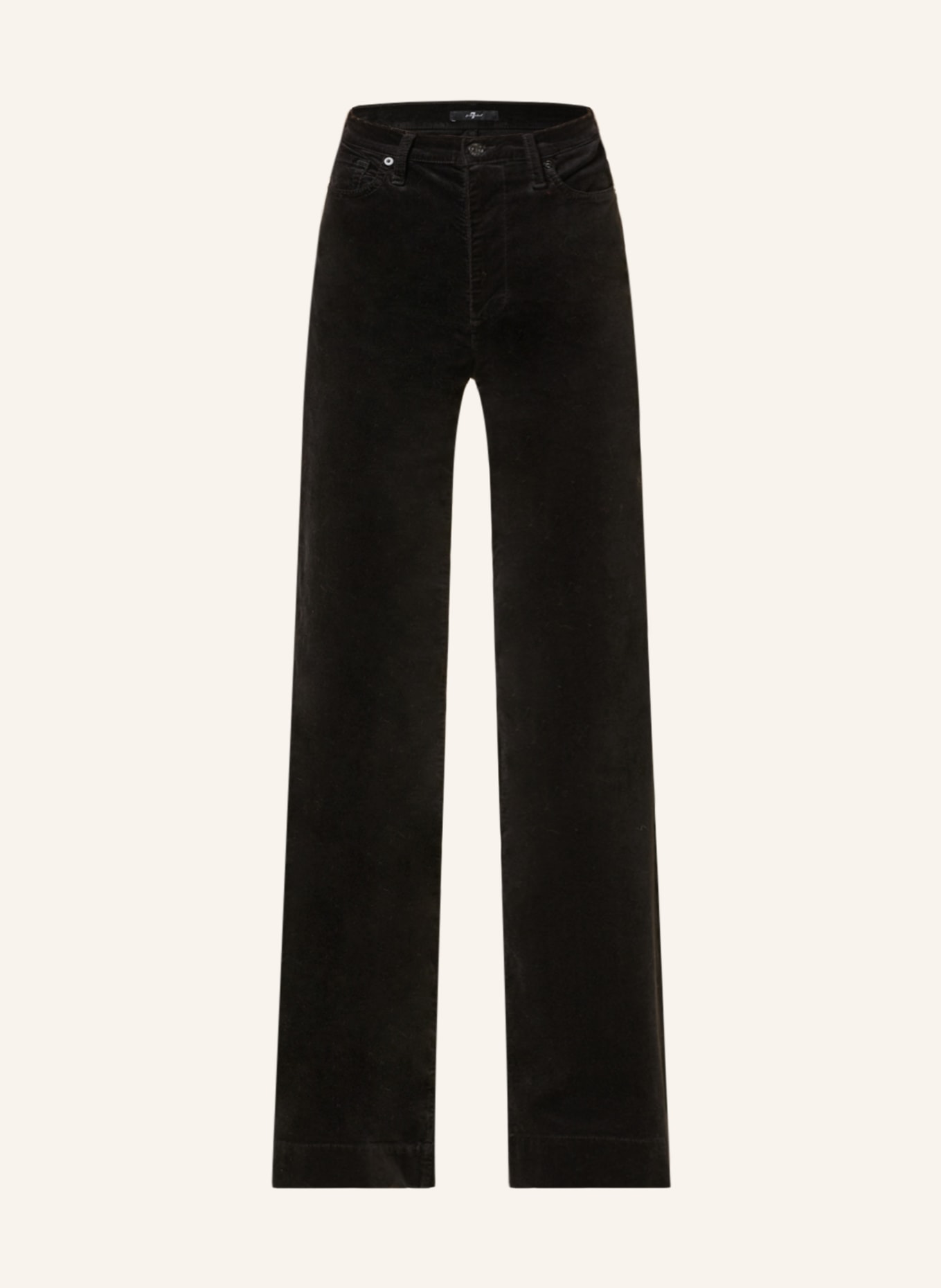 7 for all mankind Velvet trousers MODERN DOJO, Color: BLACK (Image 1)