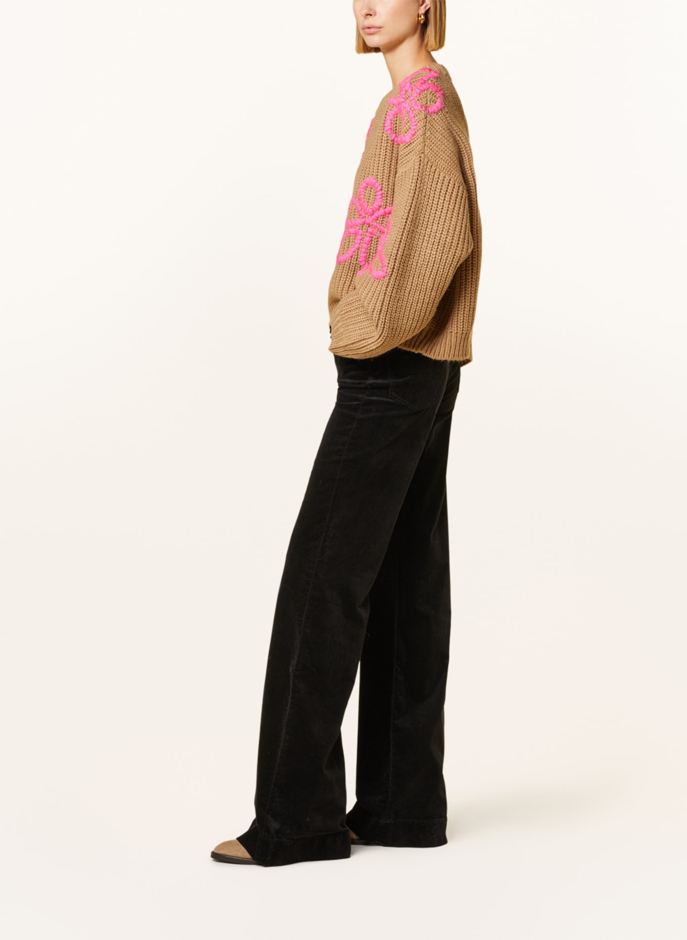 7 for all mankind Velvet trousers MODERN DOJO, Color: BLACK (Image 4)