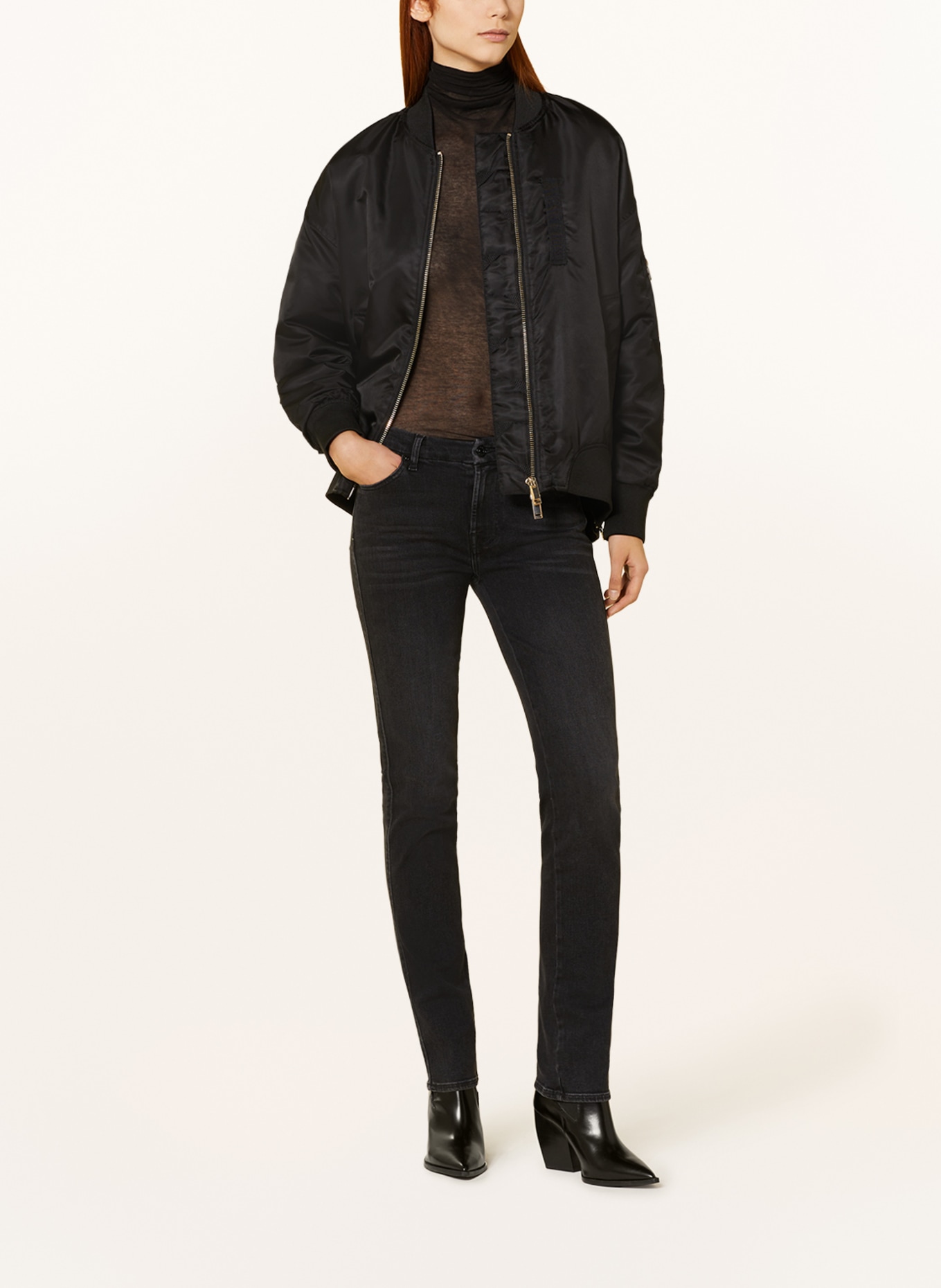 7 for all mankind Straight Jeans KIMMIE, Farbe: BR BLACK (Bild 2)