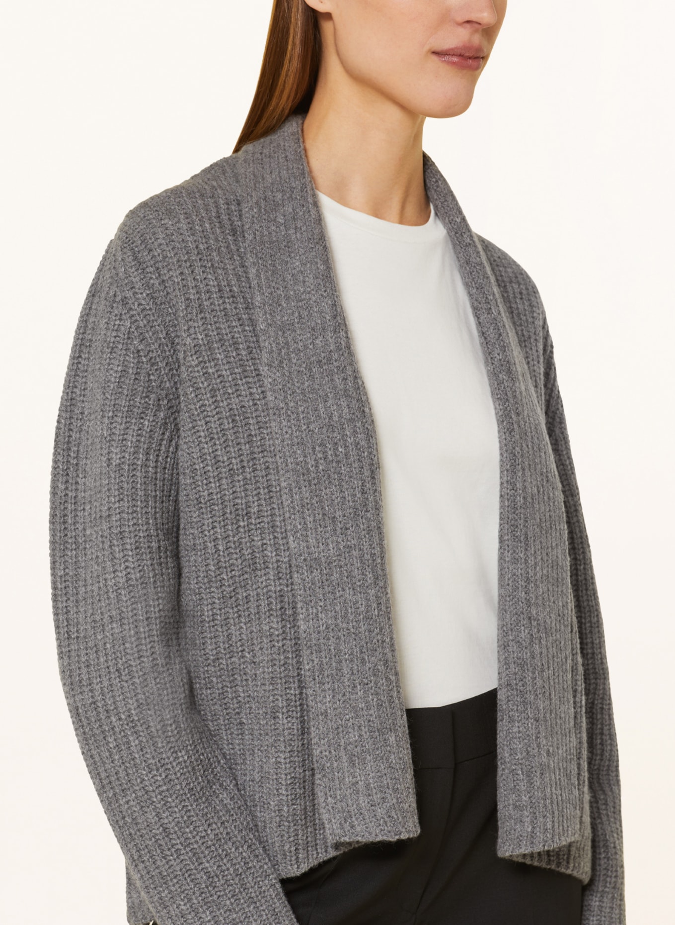 lilienfels Knit cardigan with cashmere, Color: GRAY (Image 4)