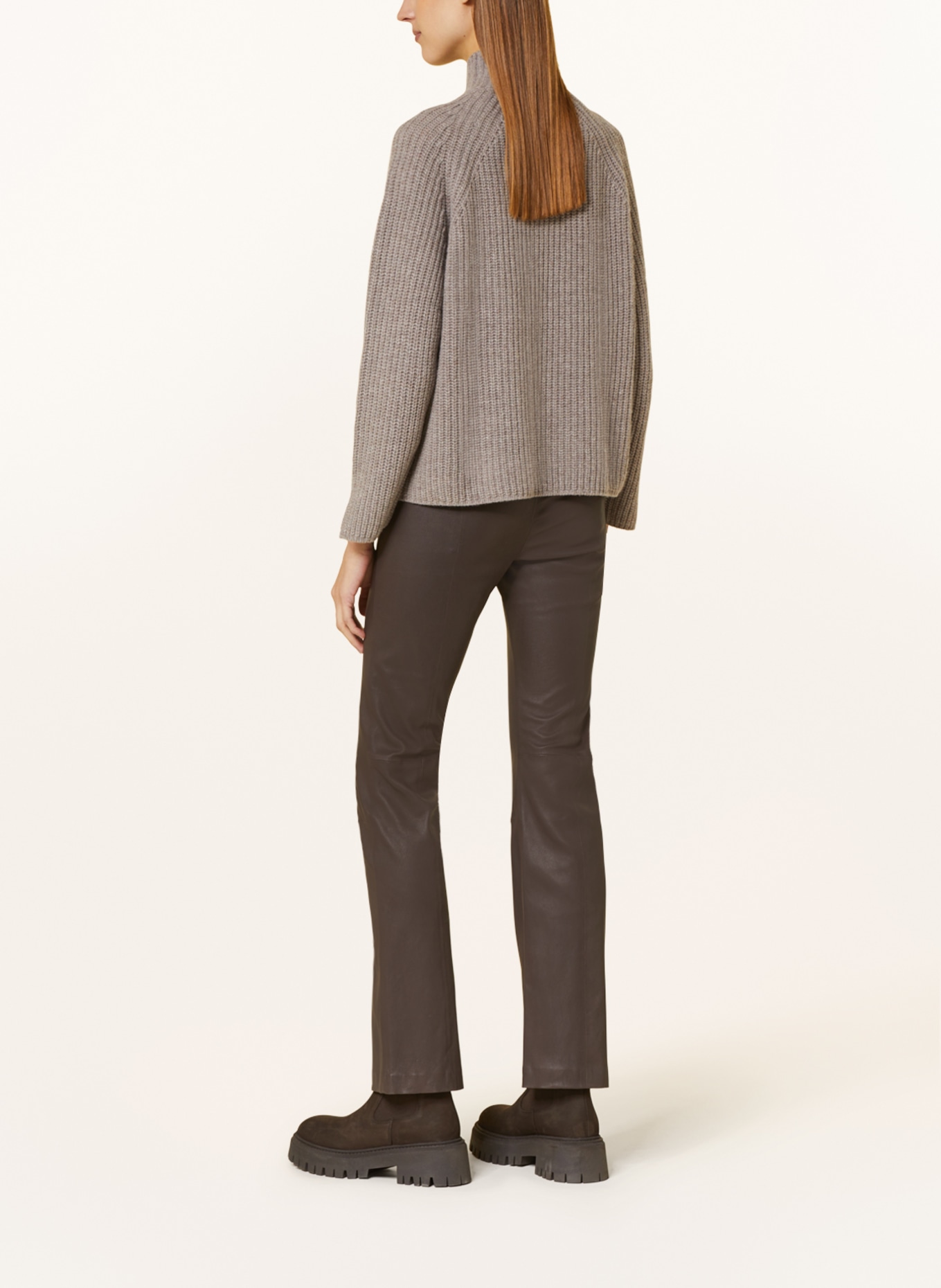 lilienfels Sweater with cashmere, Color: TAUPE (Image 3)