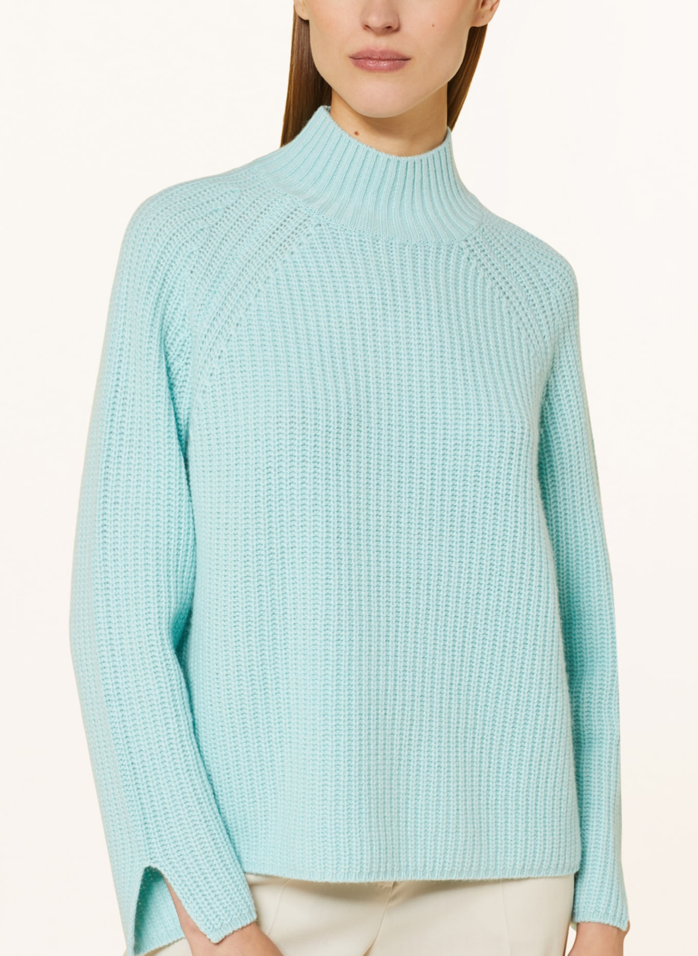 lilienfels Sweater with cashmere, Color: TURQUOISE (Image 4)