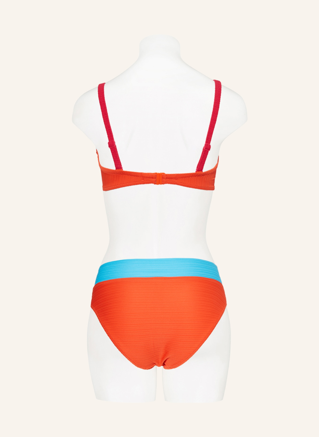 Lidea Underwired bikini top INTENSE EMOTION, Color: TURQUOISE/ ORANGE (Image 3)