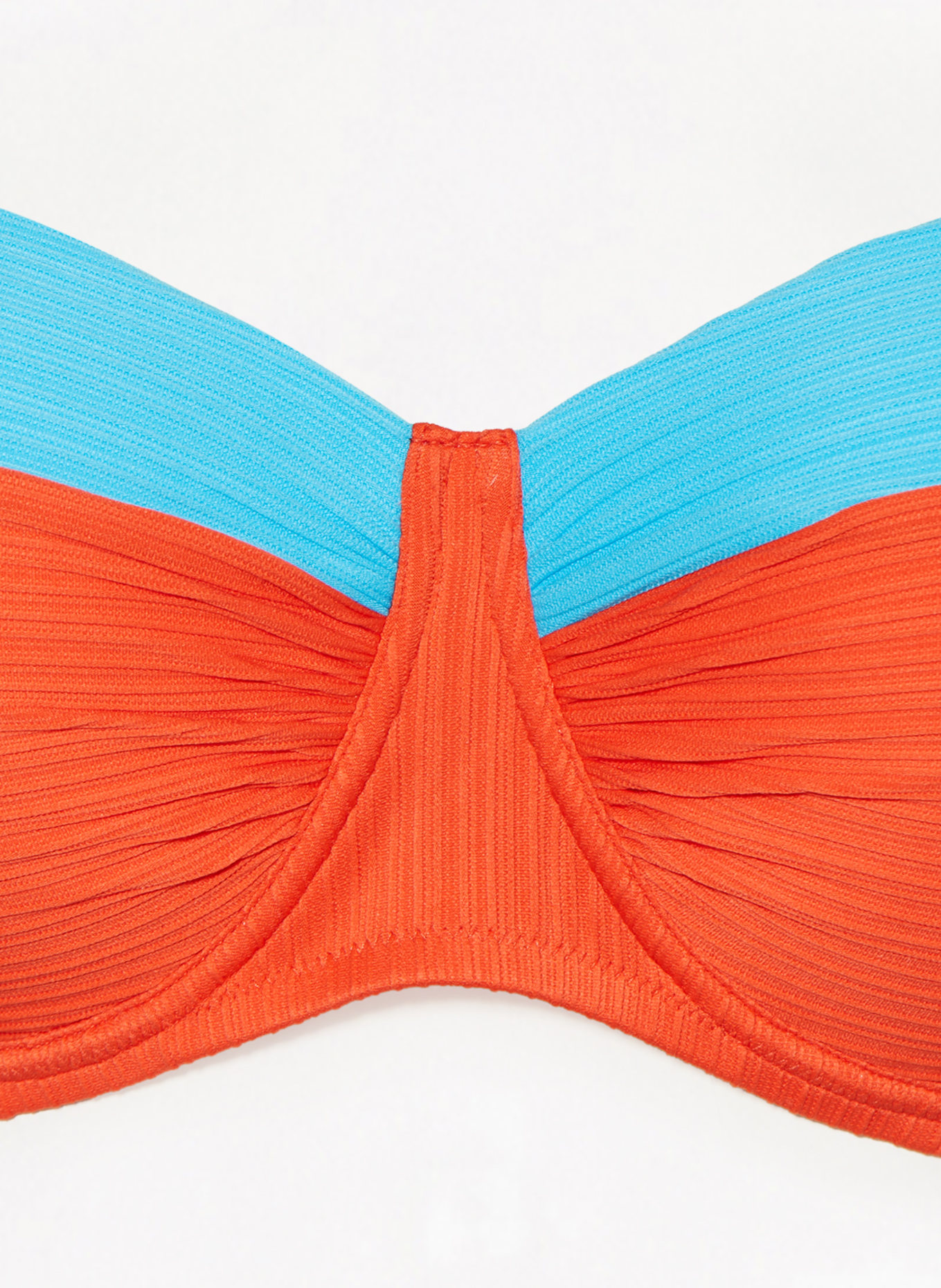 Lidea Underwired bikini top INTENSE EMOTION, Color: TURQUOISE/ ORANGE (Image 4)