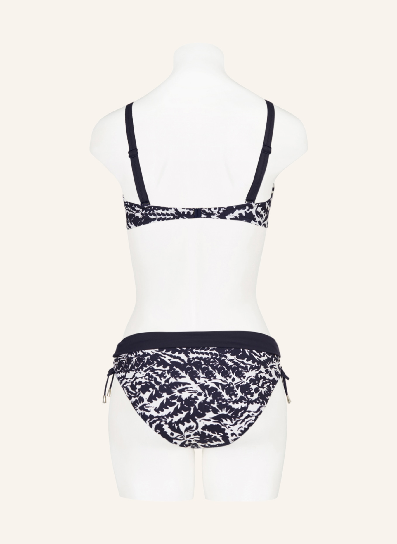 Lidea Underwired bikini top ARABESQUE MOOD, Color: DARK BLUE/ WHITE (Image 3)