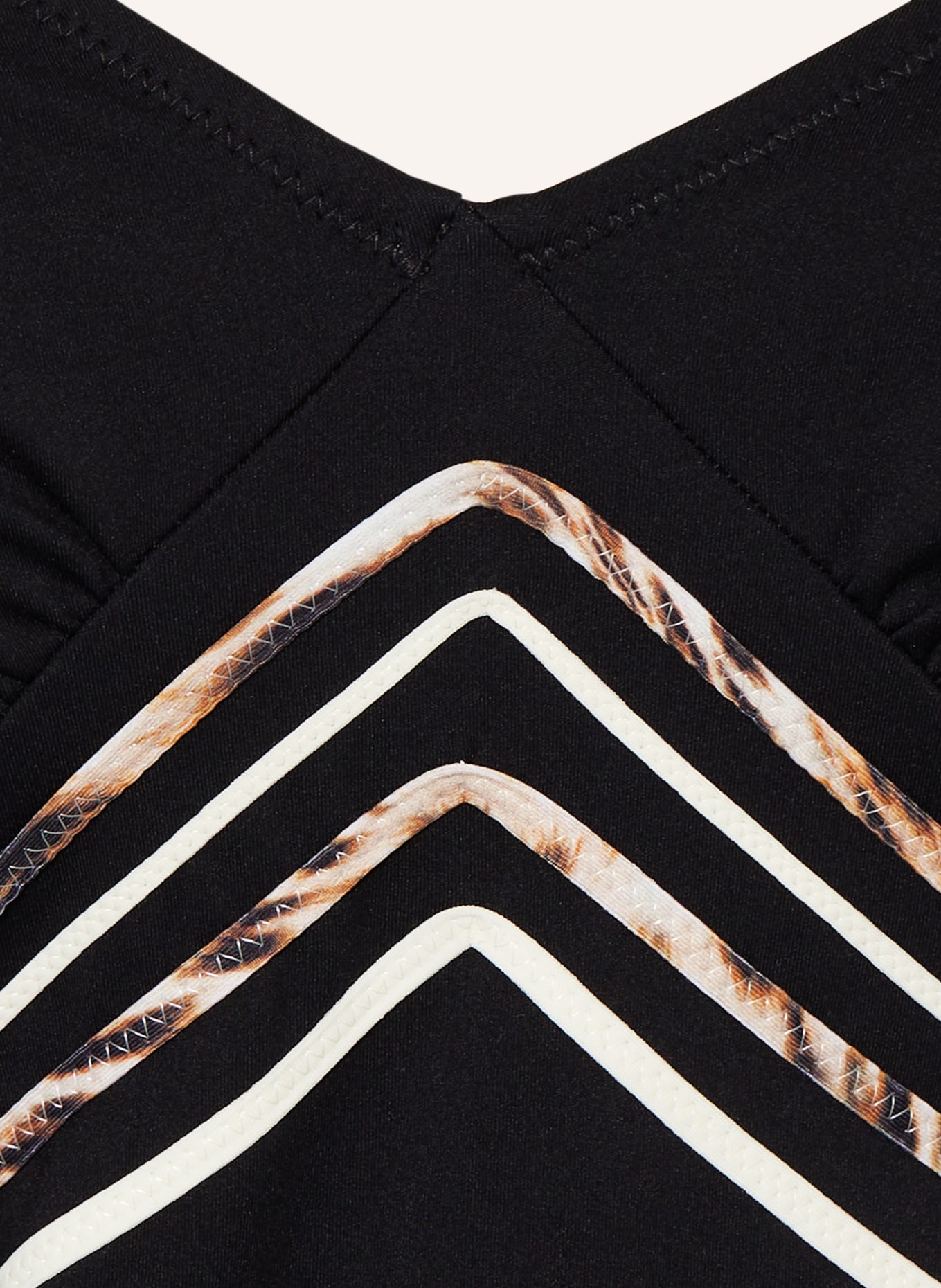 Charmline Shaping swimsuit JUNGLE STRIPES, Color: BLACK (Image 4)