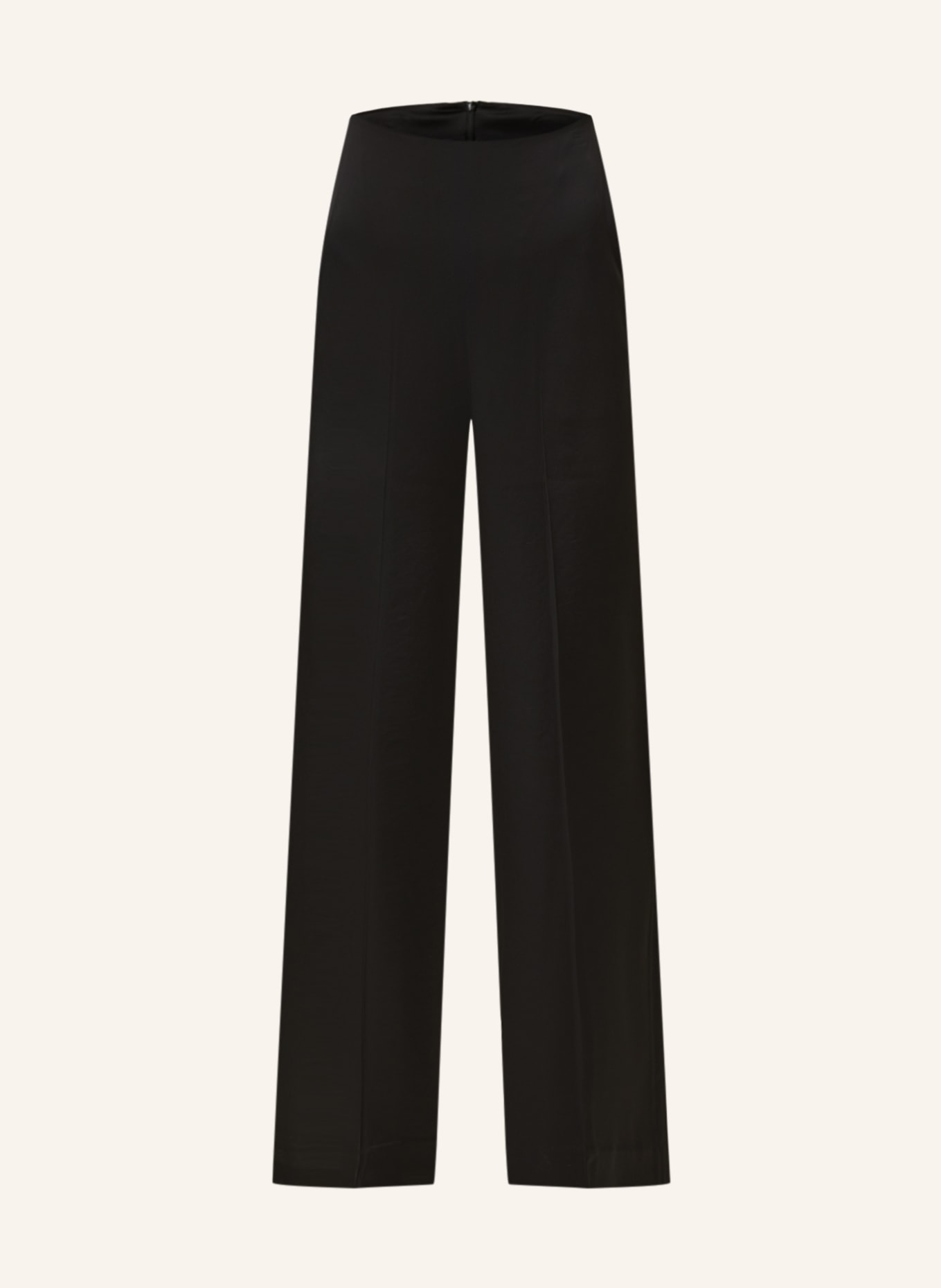 TIGER OF SWEDEN Wide leg trousers EEDIT made of satin, Color: BLACK (Image 1)