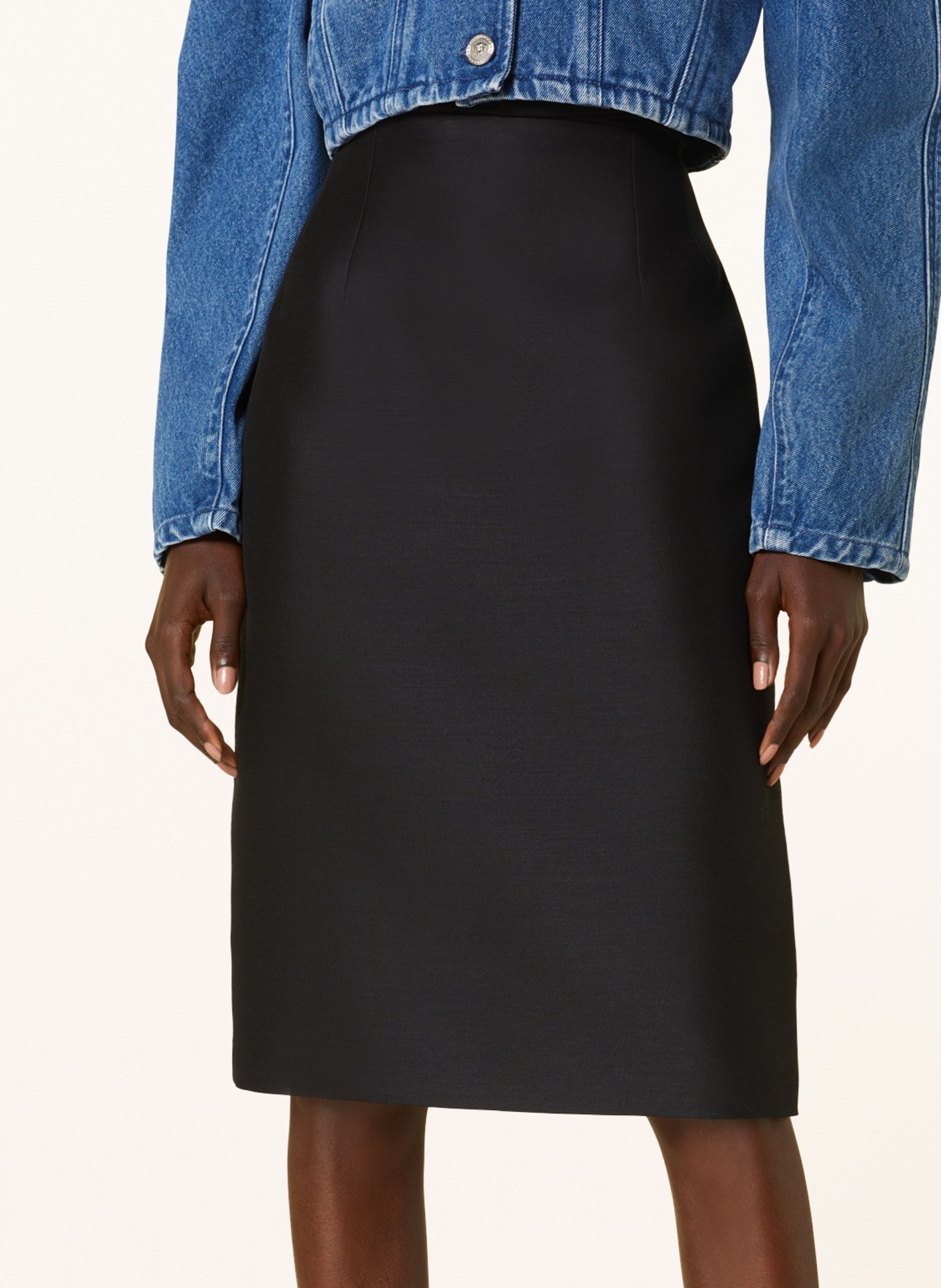 VERSACE Skirt, Color: BLACK (Image 4)