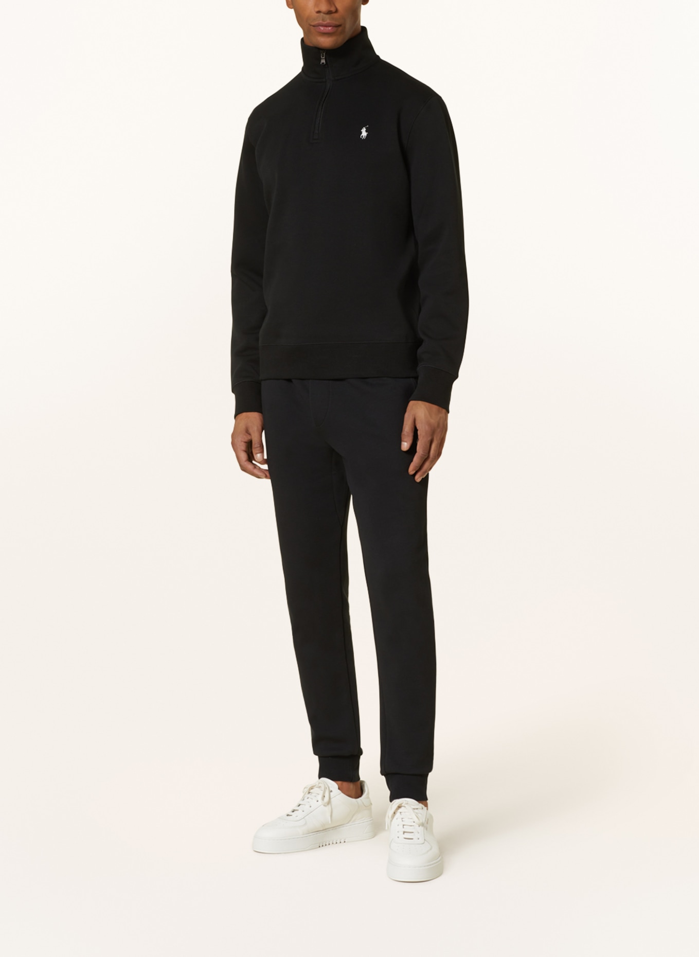 POLO RALPH LAUREN Jersey half-zip sweater, Color: BLACK (Image 2)