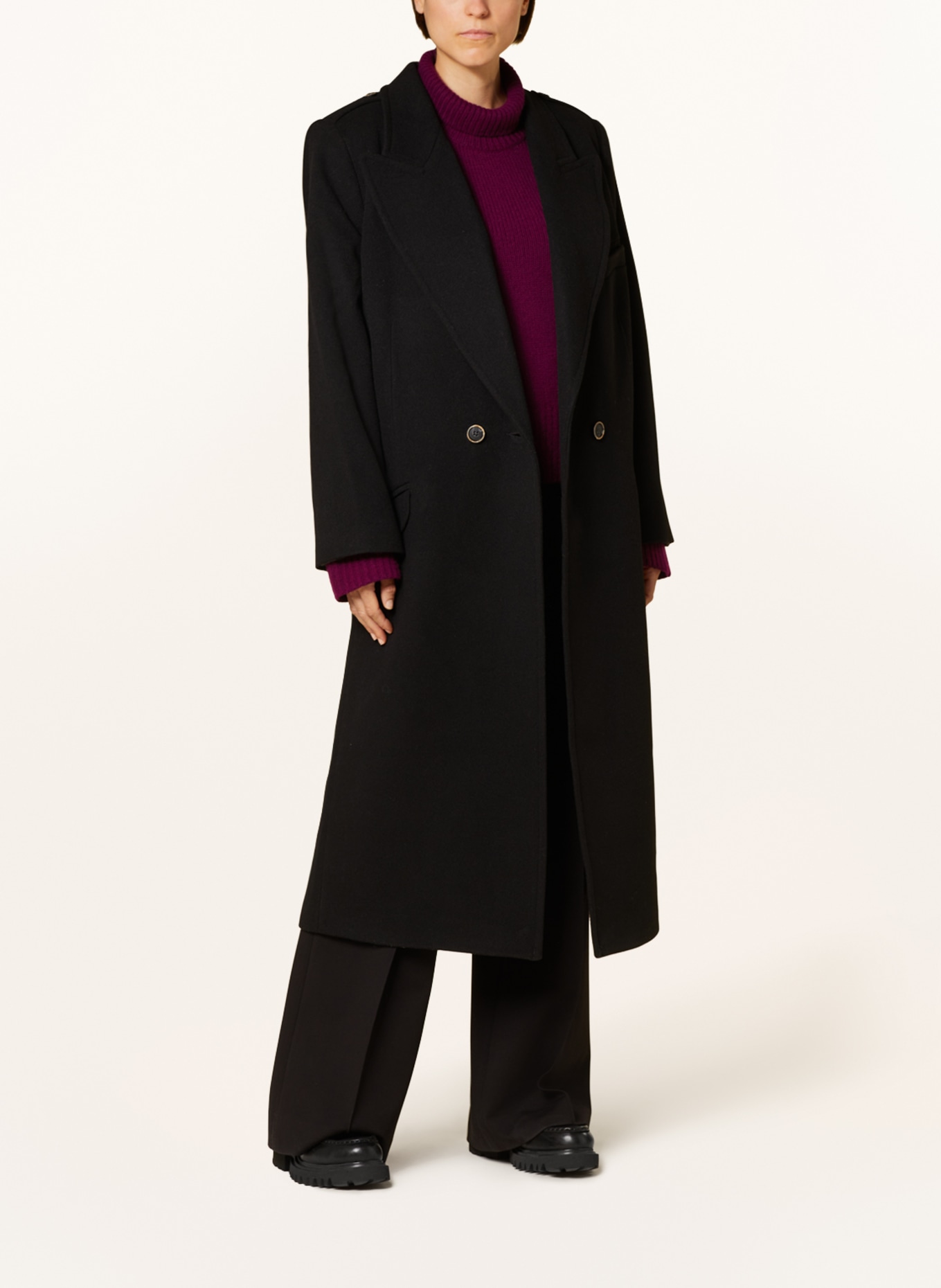 GITTA BANKO Wool coat PAYTON, Color: BLACK (Image 2)