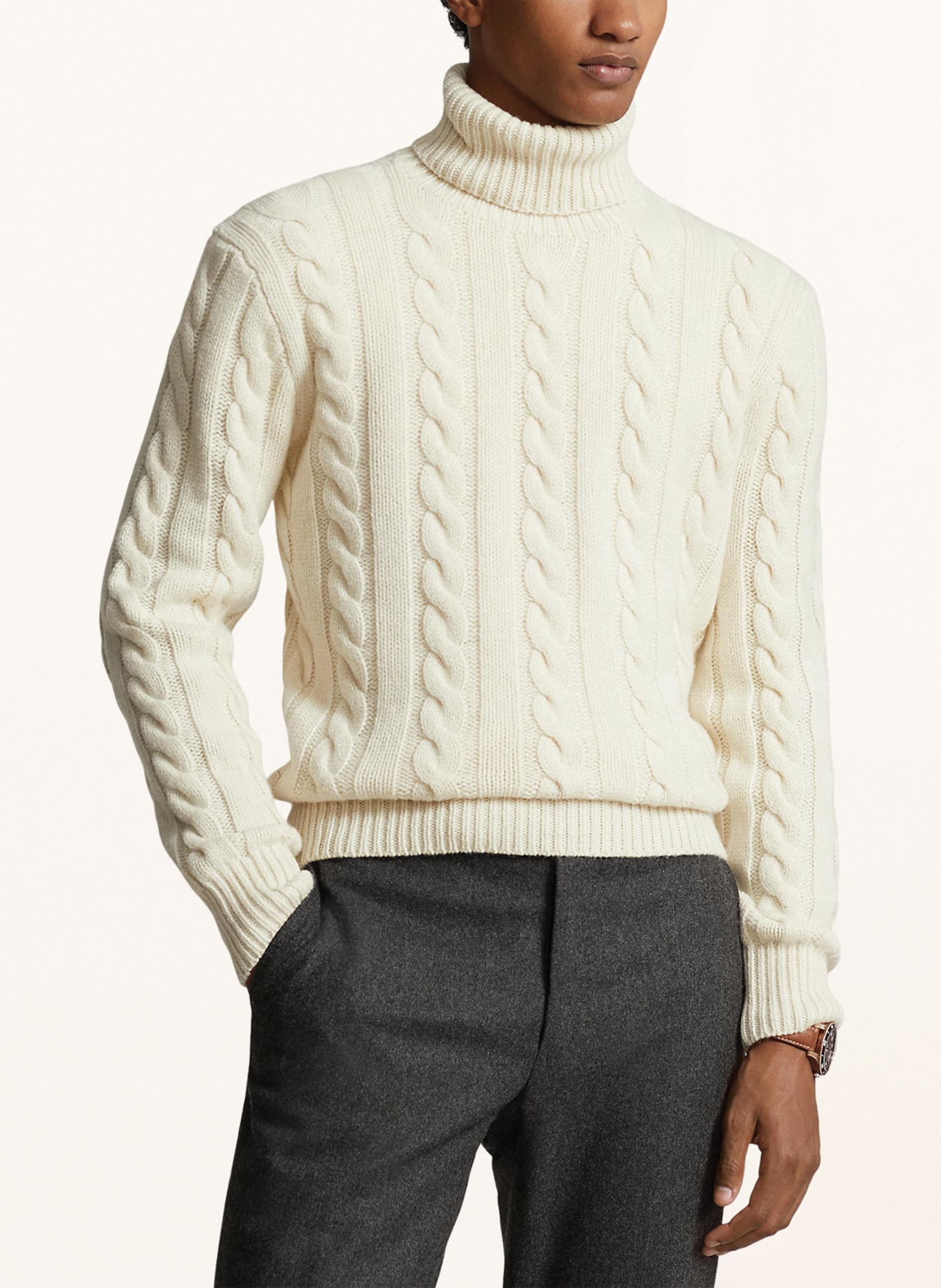 POLO RALPH LAUREN Turtleneck sweater, Color: CREAM (Image 4)