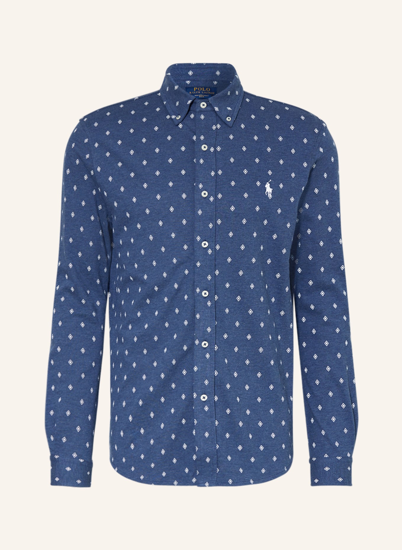 POLO RALPH LAUREN Piqué-Hemd Regular Fit, Farbe: BLAU/ WEISS (Bild 1)